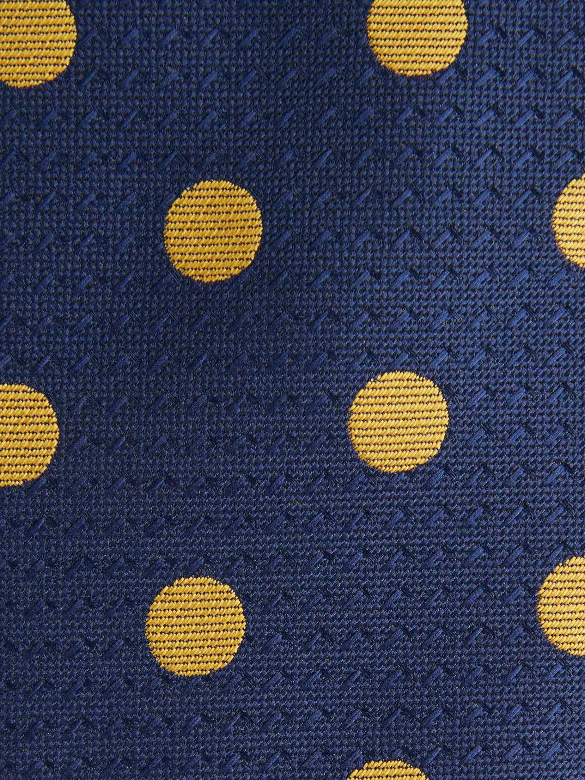 Cravate en Soie Jacquard pour Homme - Collection Álvaro Moreno | Motif Artisanal Unique | Ton Doré Moutarde Élégant | Accessoire Mode Haut de Gamme