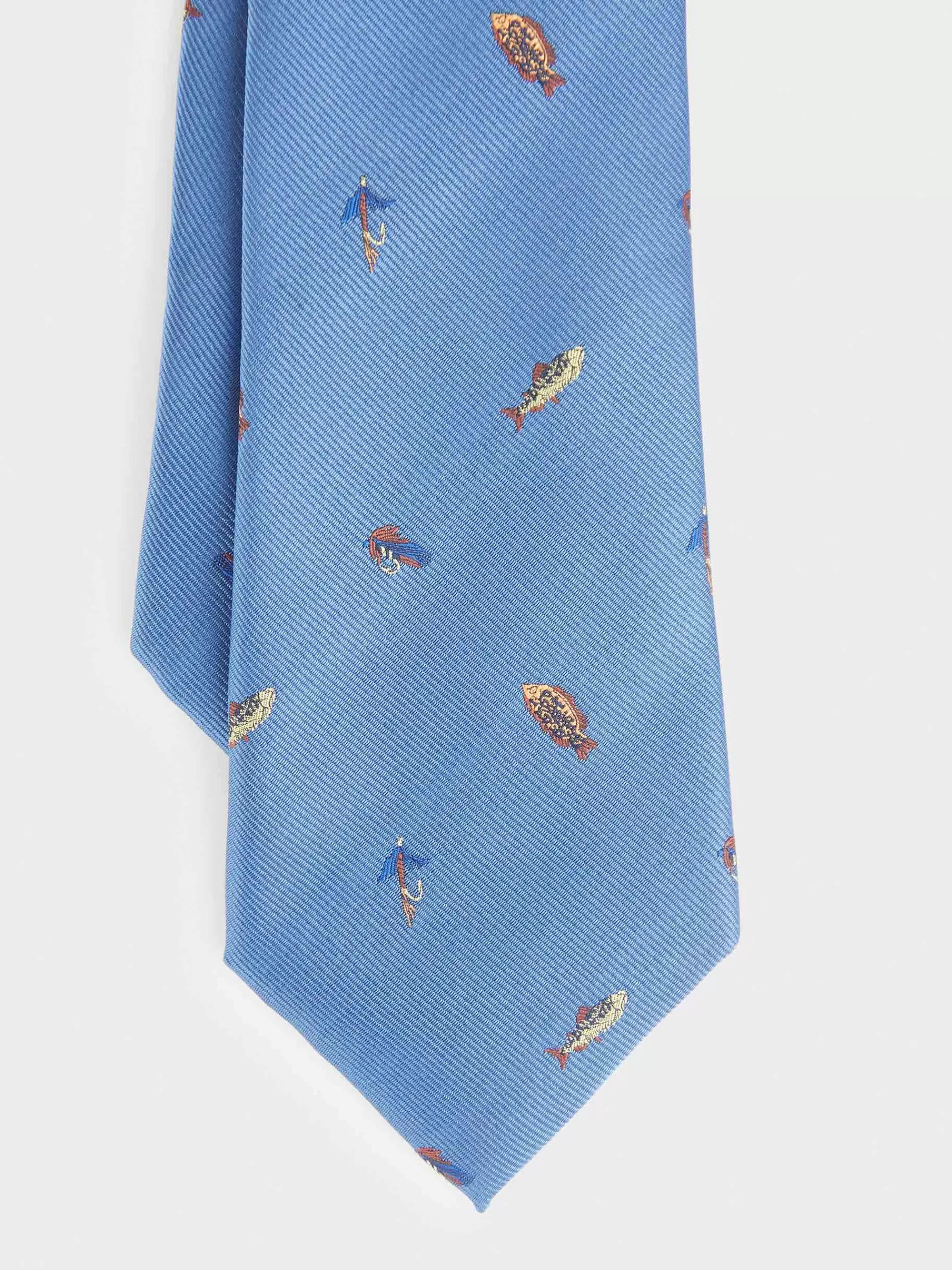 Cravate Alvaro Moreno en Jacquard - Bleu Électrique | Modèle Haut de Gamme en Promotion
