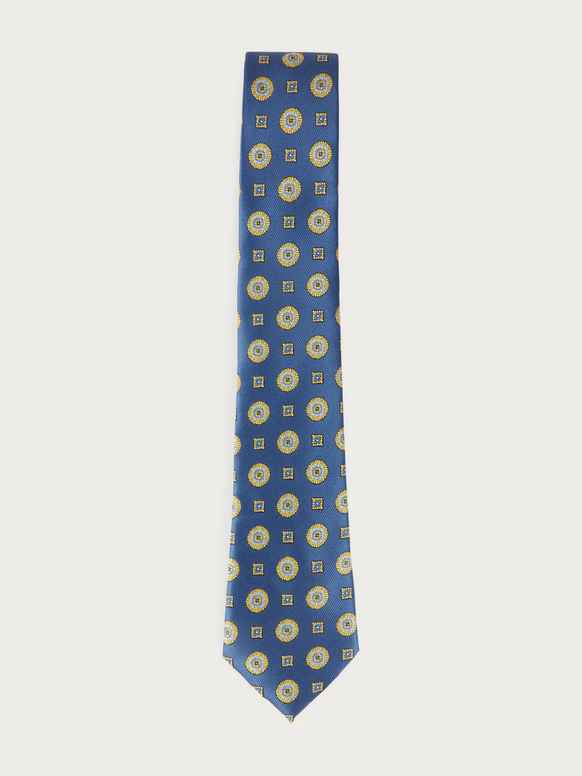 Alvaro Moreno - Cravate Jacquard MF Nouvelle Collection Bleu Saphir