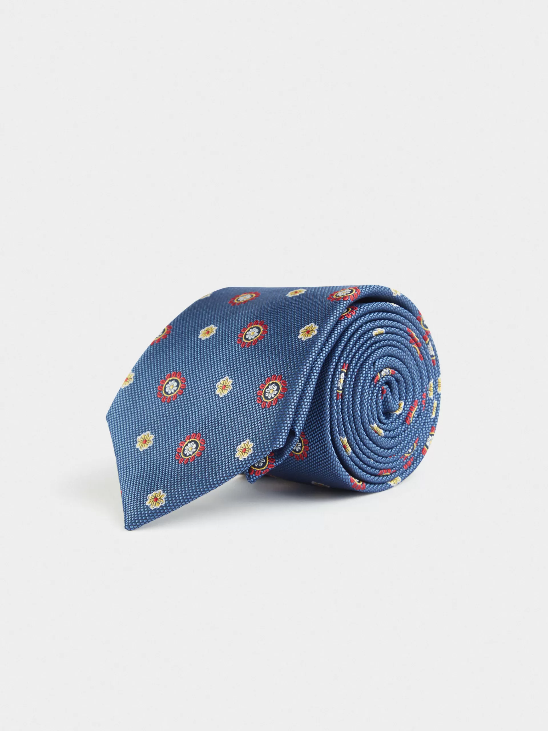Cravate en Jacquard Premium Alvaro Moreno - Modèle MF Bleu Navy | Élégance Intemporelle & Style Raffiné