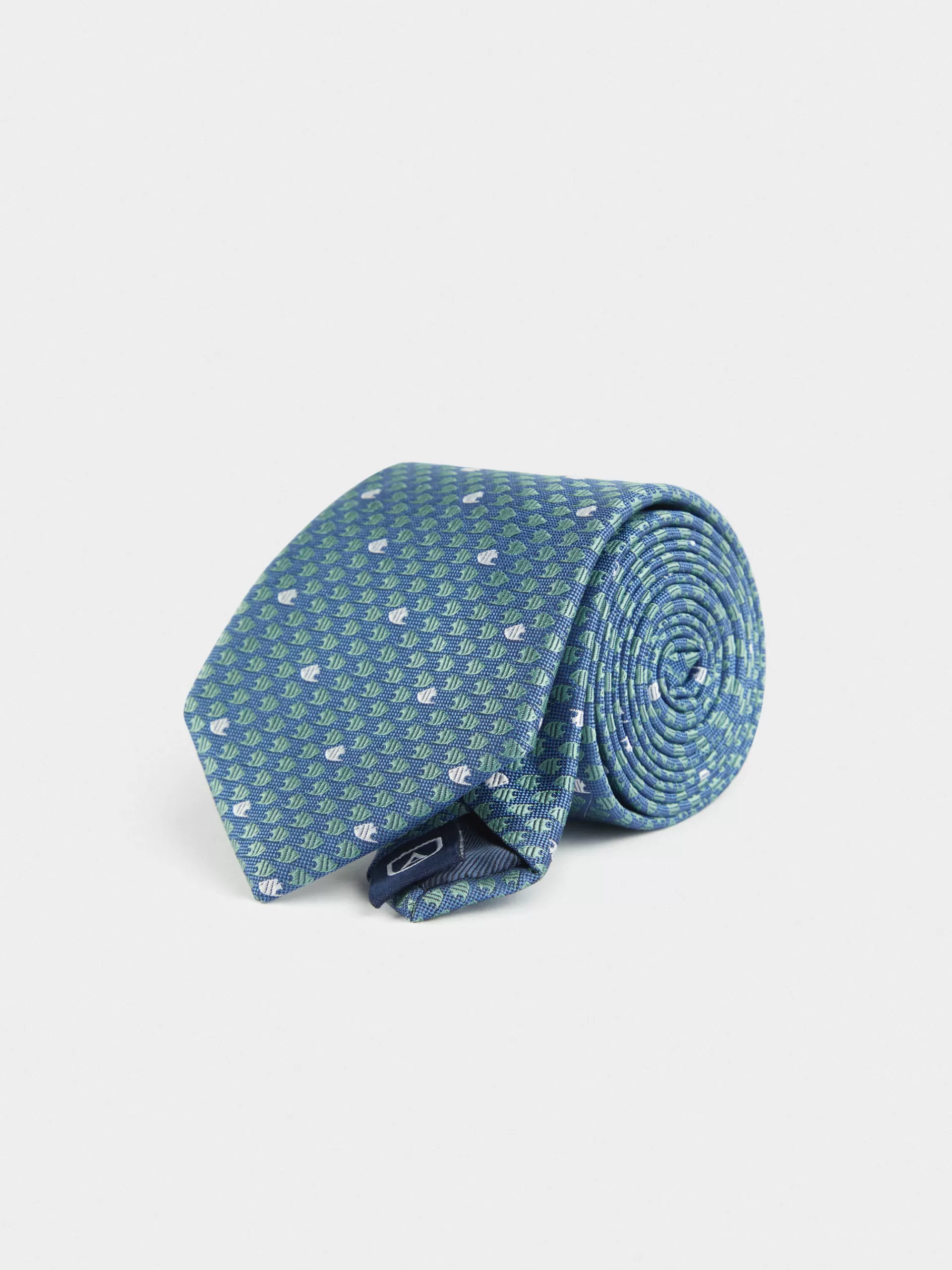 Alvaro Moreno - Cravate Jacquard MF en Soie Bleu Saphir - Élégance à Prix Accessible