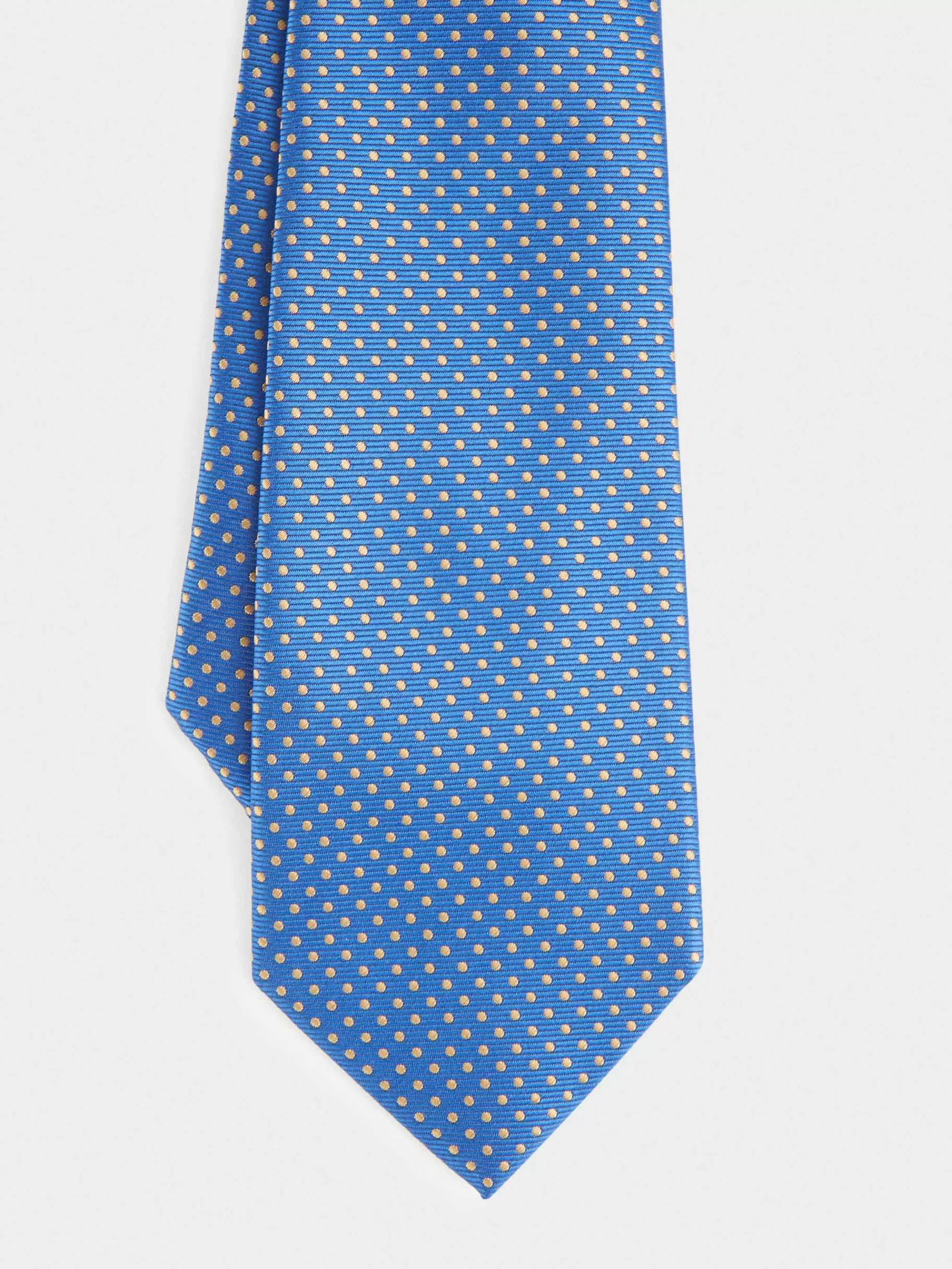 Cravate Jacquard MF Alvaro Moreno - Bleu nuit élégant en soie premium à motif artisanal