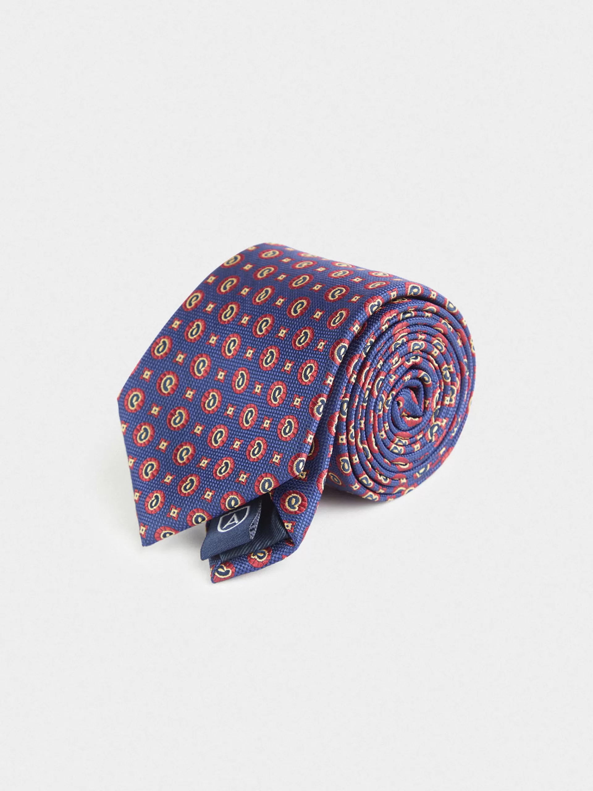 Cravate homme élégante en Jacquard Alvaro Moreno - Bleu Nuit en Promotion Exclusive