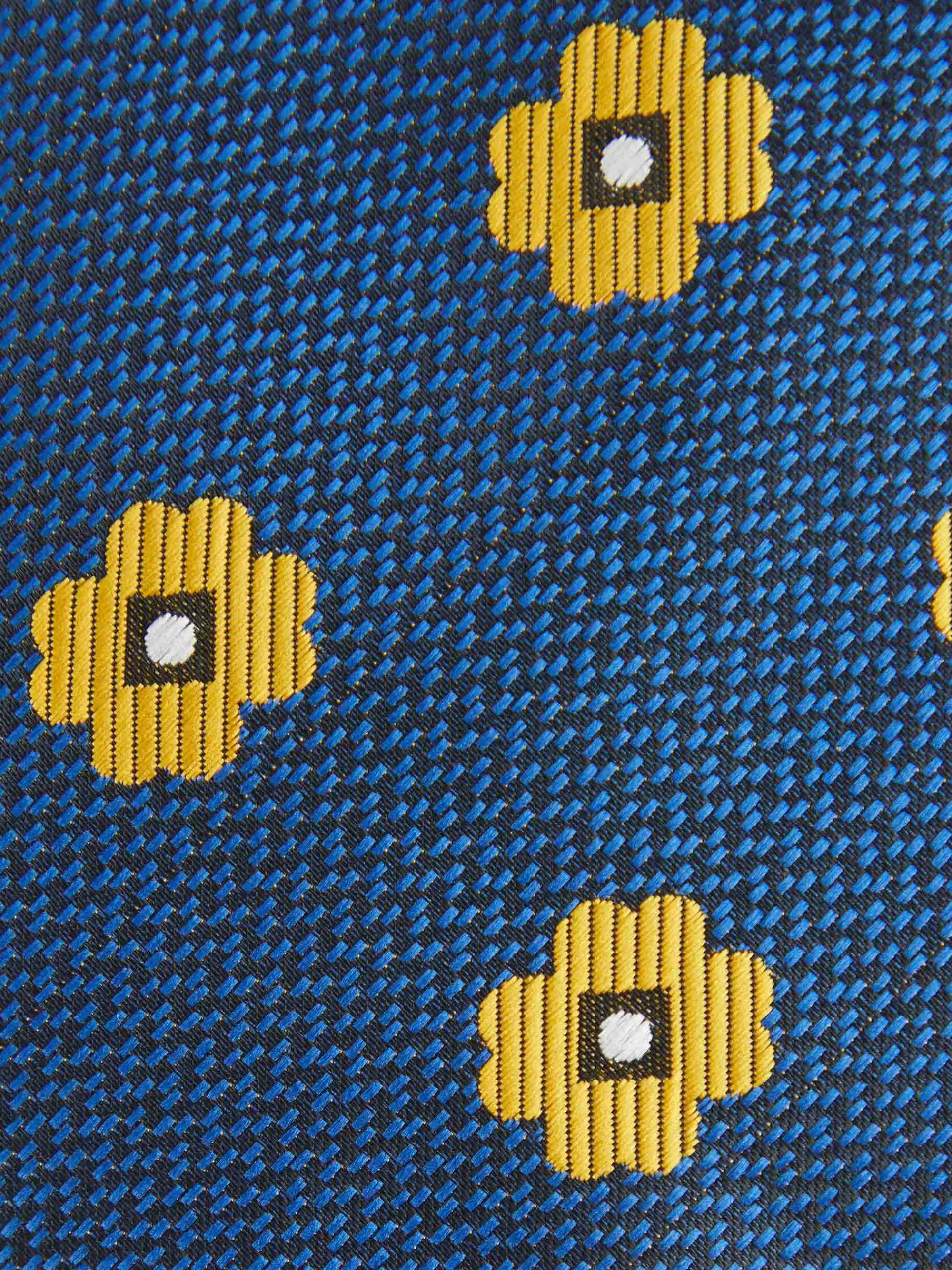 Cravate élégante en jacquard bleu saphir - Collection Alvaro Moreno | Soldes exclusives