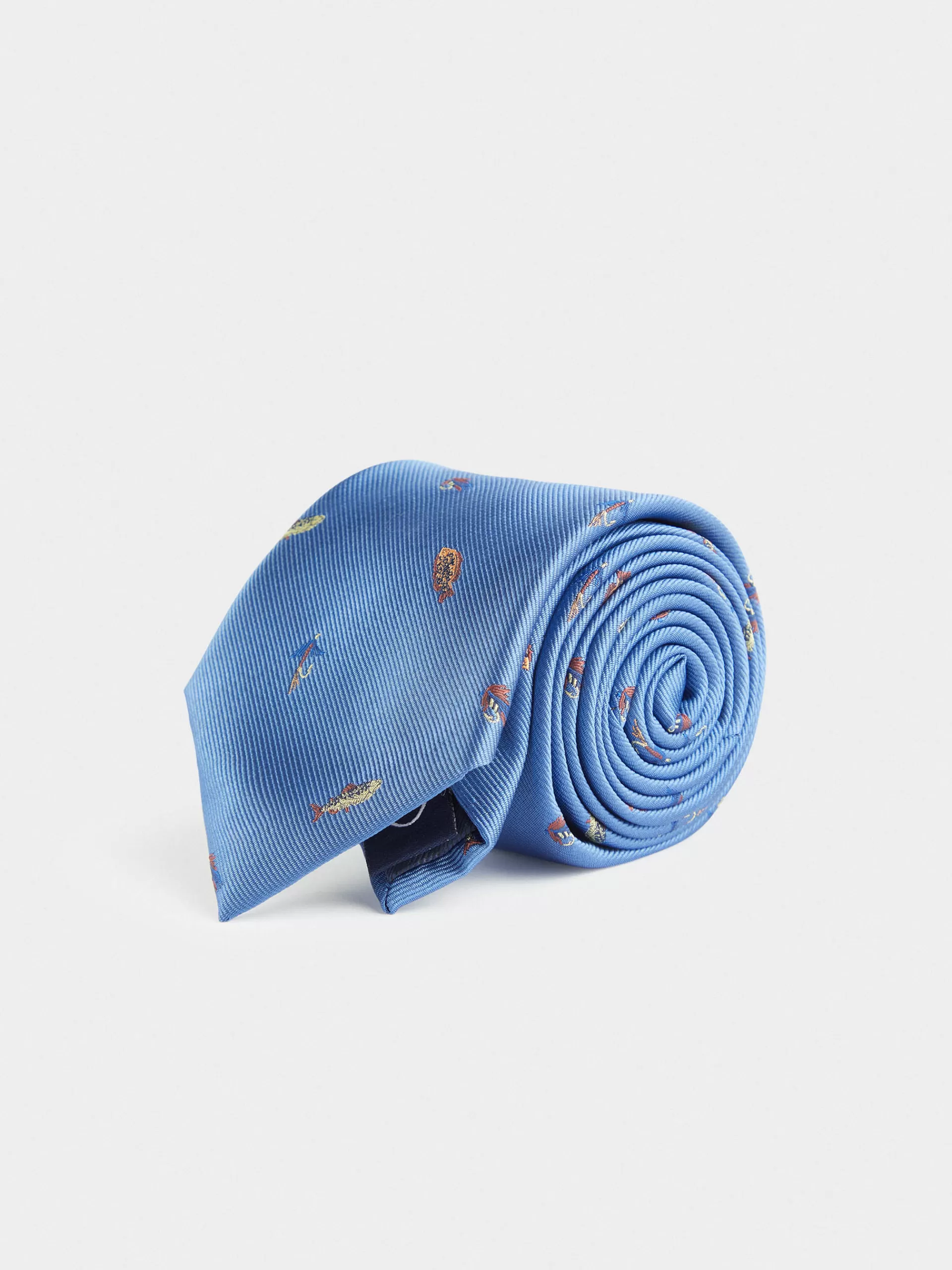 Cravate Alvaro Moreno en Jacquard - Bleu Électrique | Modèle Haut de Gamme en Promotion