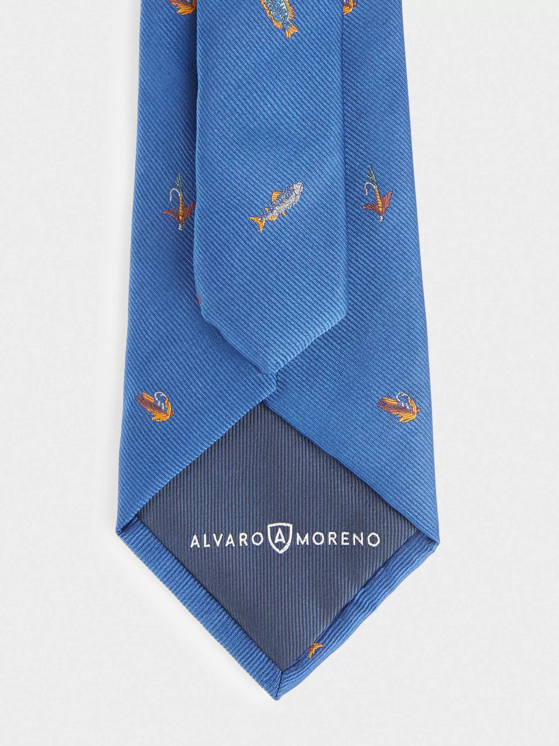 Cravate Jacquard Alvaro Moreno - Bleu Saphir, Style Moderne & Motifs Détaillés