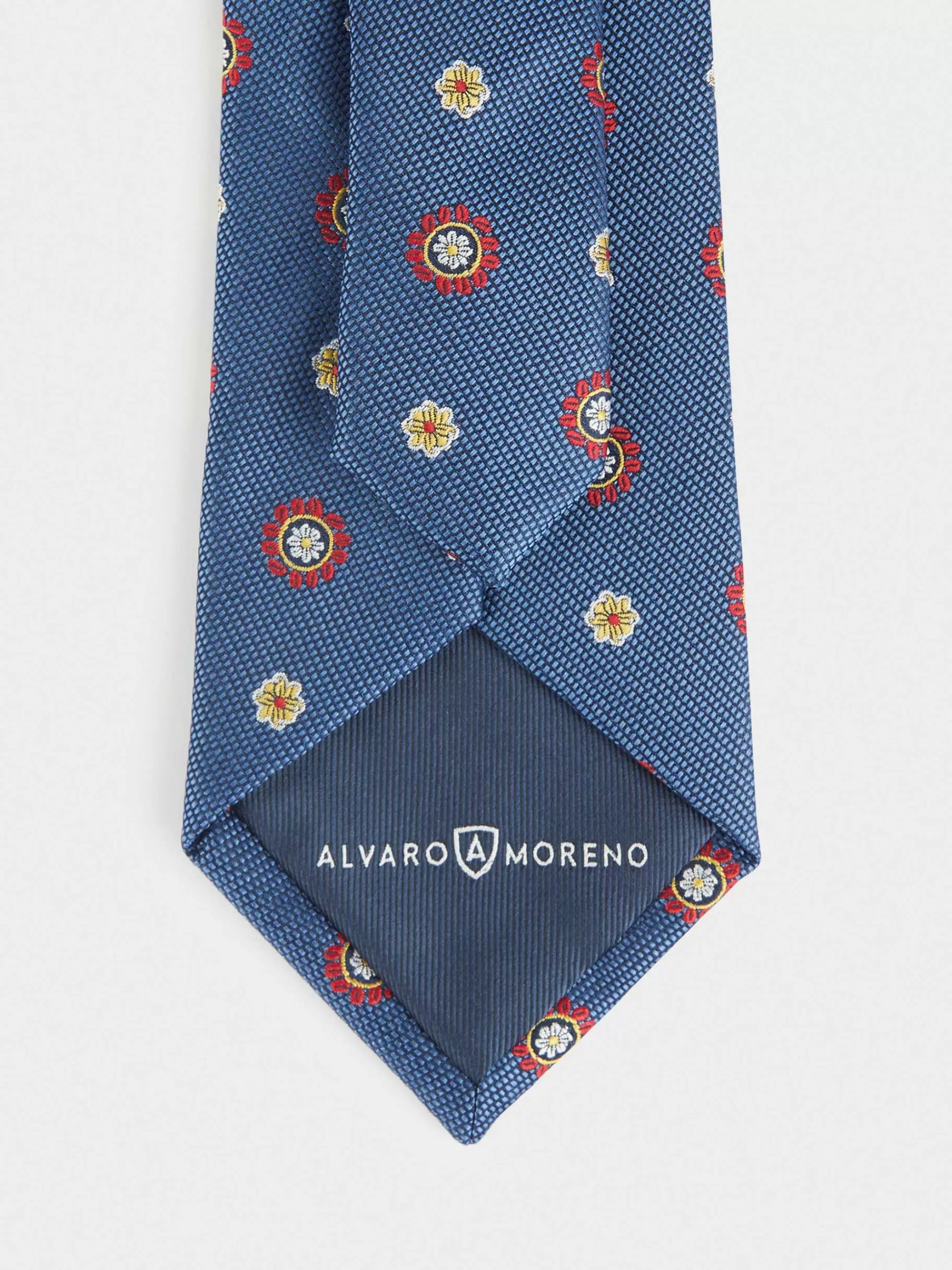 Cravate en Jacquard Premium Alvaro Moreno - Modèle MF Bleu Navy | Élégance Intemporelle & Style Raffiné