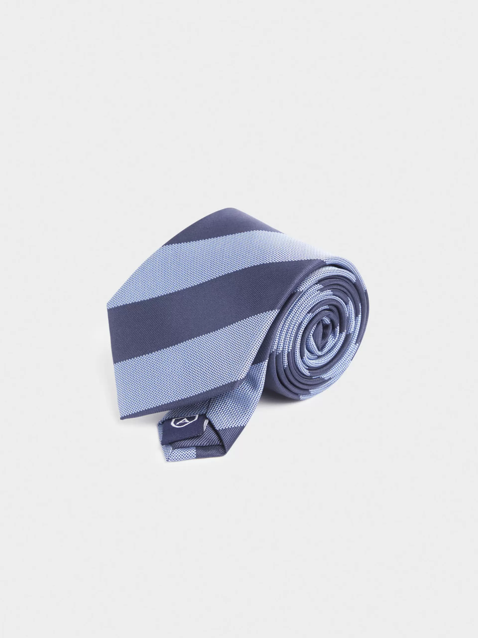 Cravate Alvaro Moreno en Jacquard Bleu Saphir - Élégance Discrète en Microfibre