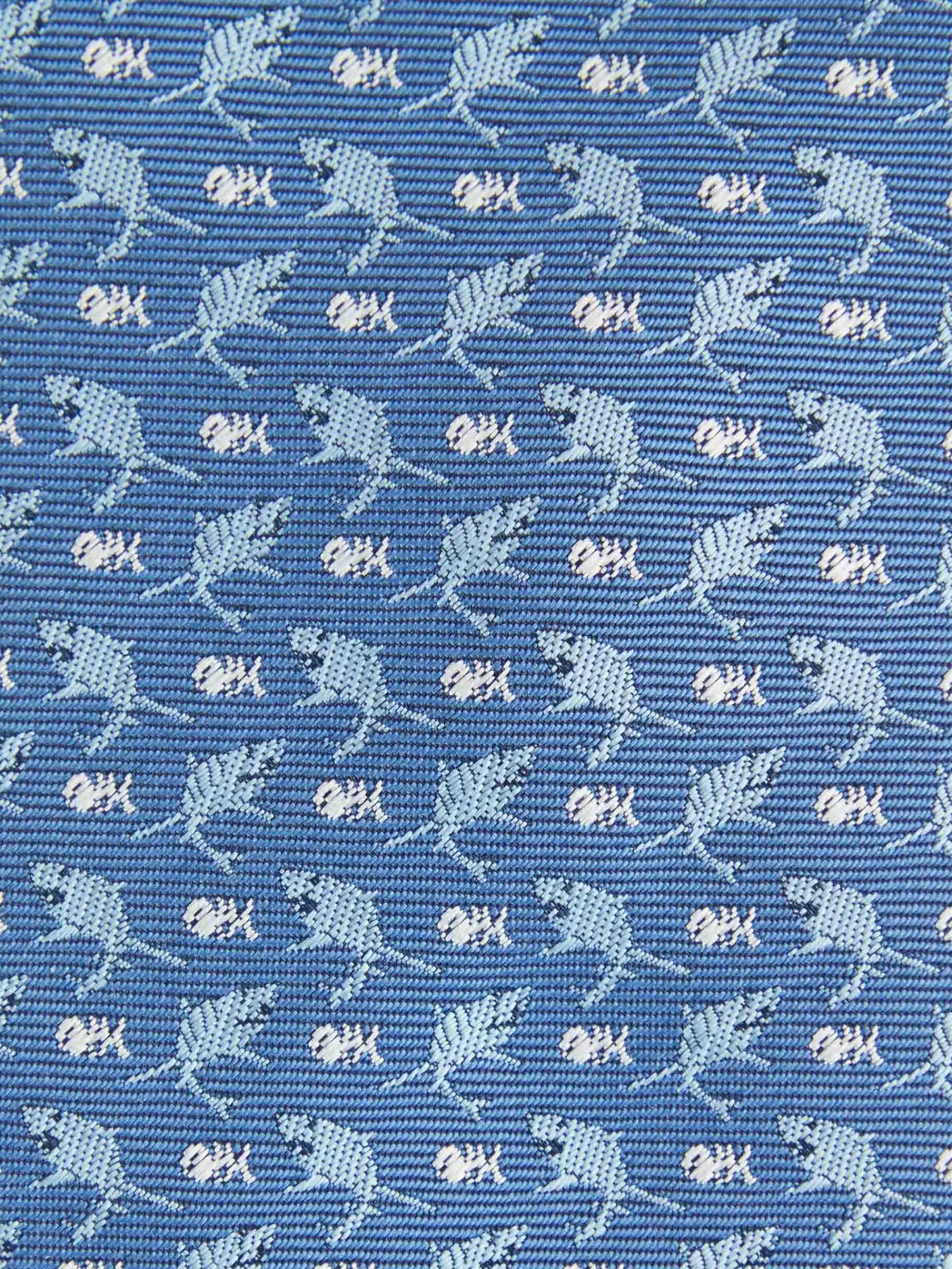 Cravate Alvaro Moreno en Jacquard Soie Mélangée - Bleu Saphir, Élégance Masculine à Petit Prix