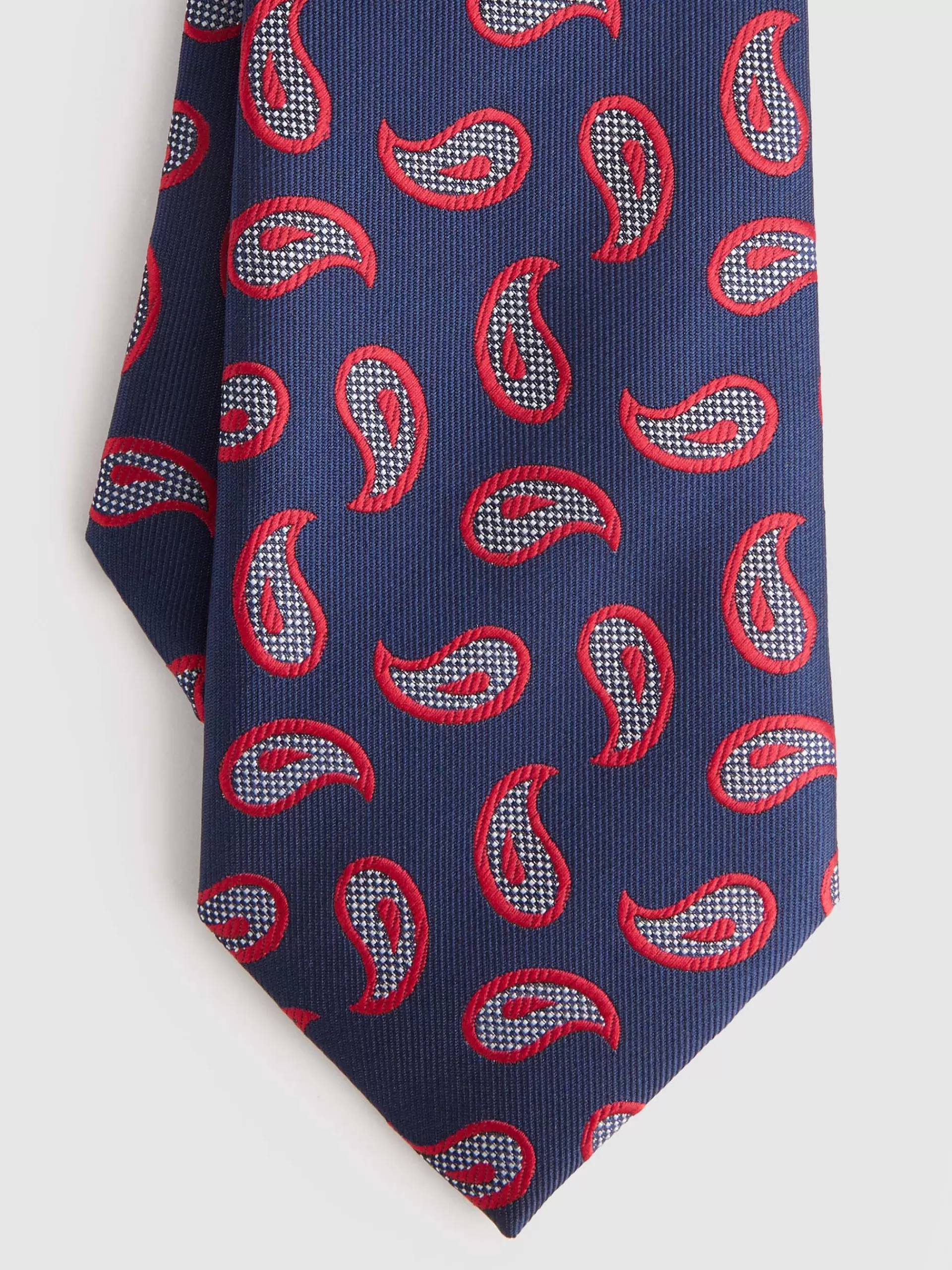 Cravate Jacquard Alvaro Moreno Bleu Marine - Élégance Moderne en Soie Premium (Modèle Exclusif MF)