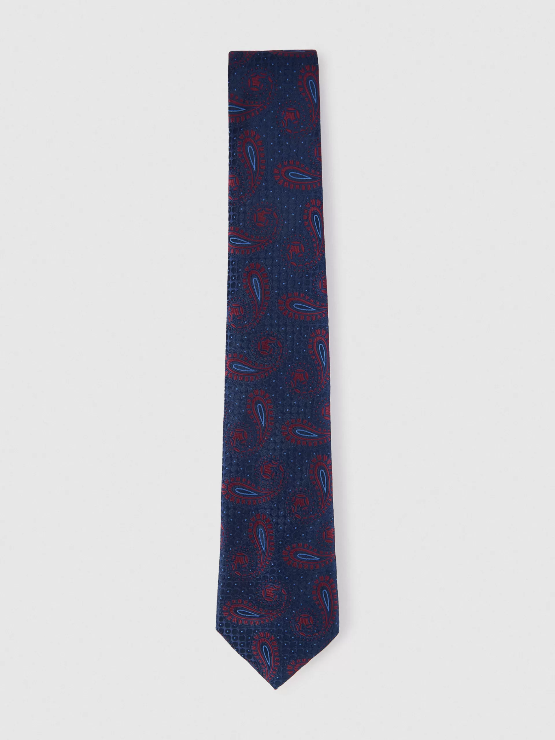 Élégante cravate en jacquard premium bleu marine - Collection exclusive Alvaro Moreno - Promotion éphémère pour un style raffiné