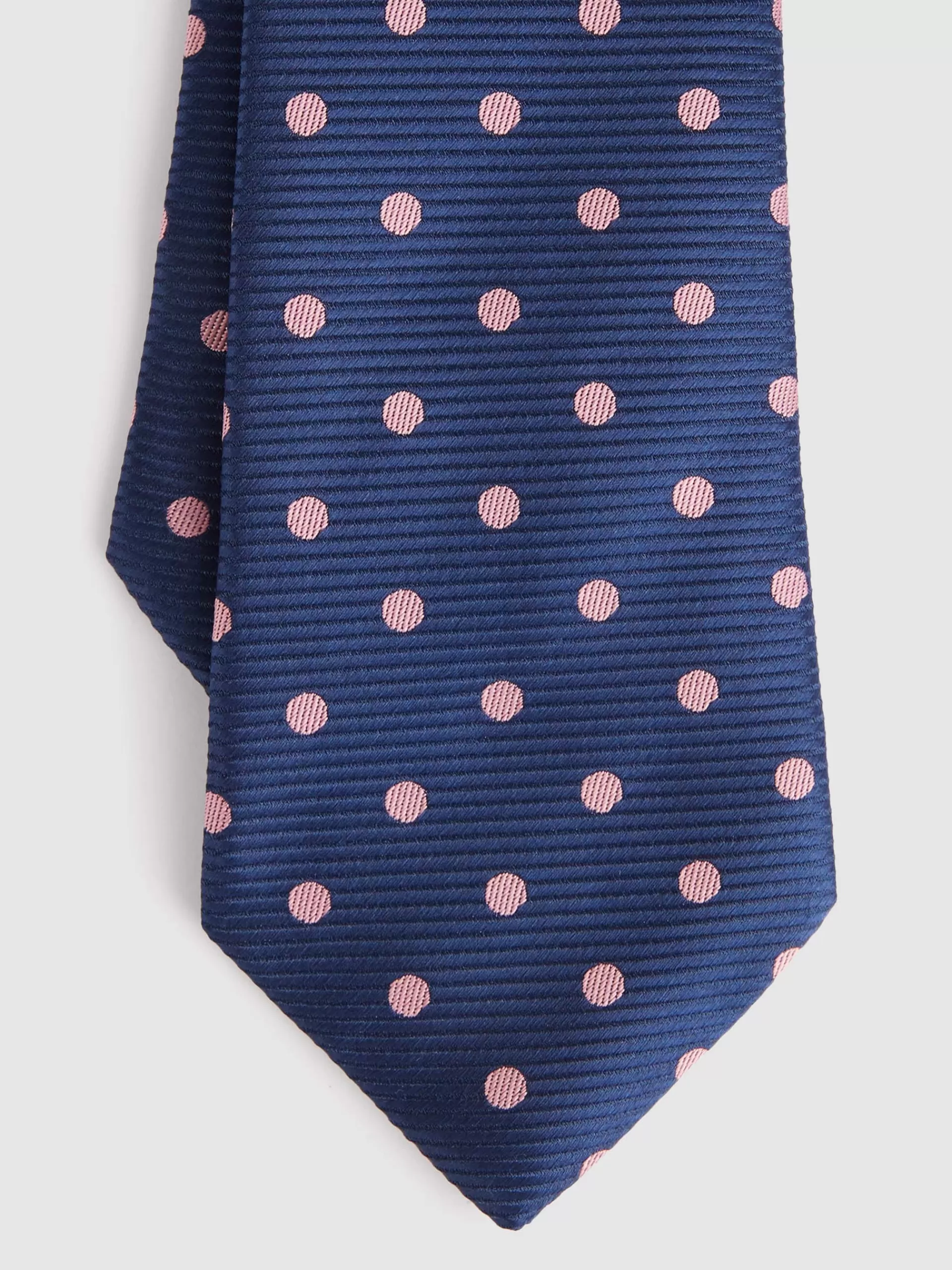 Cravate Alvaro Moreno en Jacquard Microfibre - Bleu Marine Élégant avec Motifs Texturés