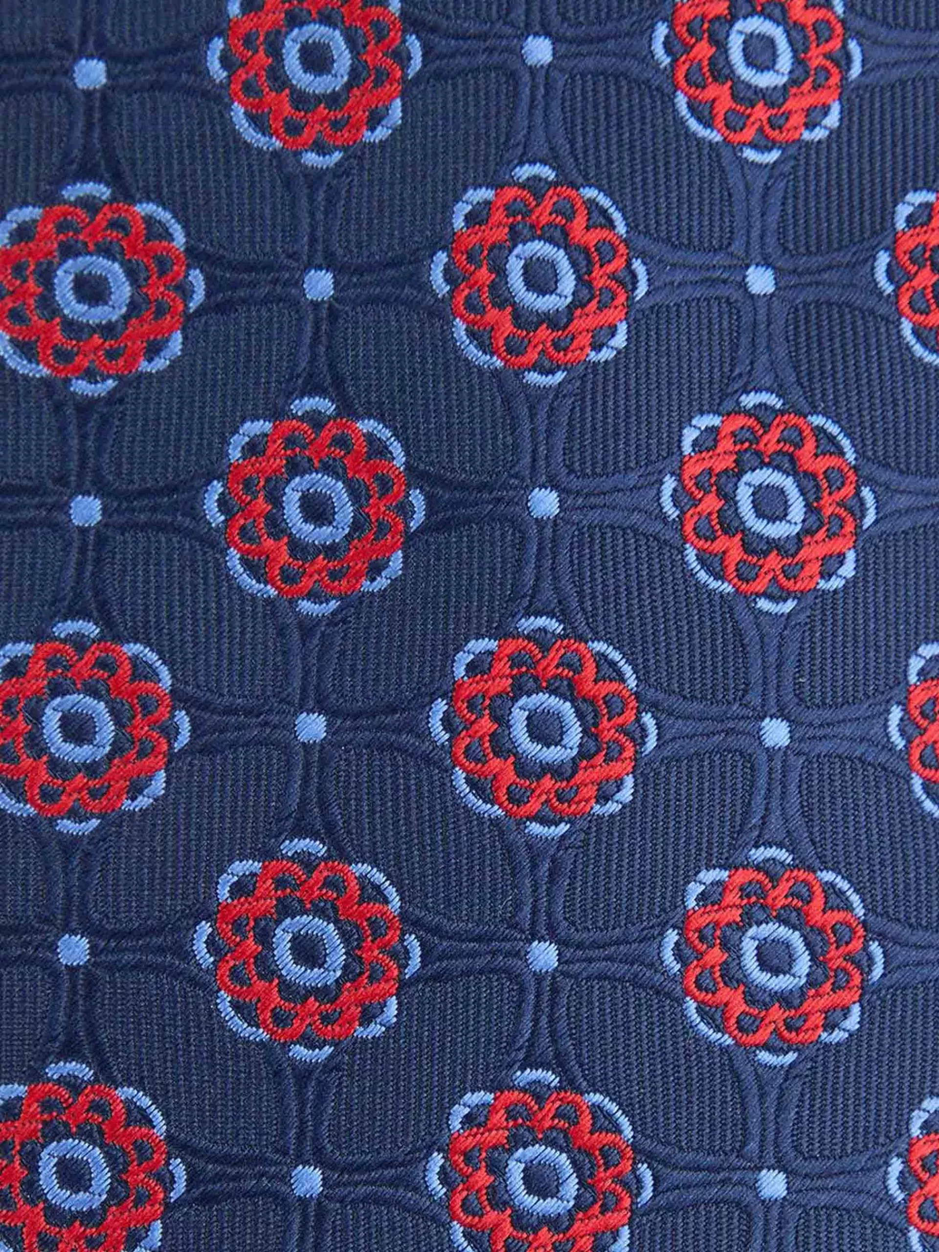 Cravate élégante en jacquard soyeux marine - Collection Alvaro Moreno MF