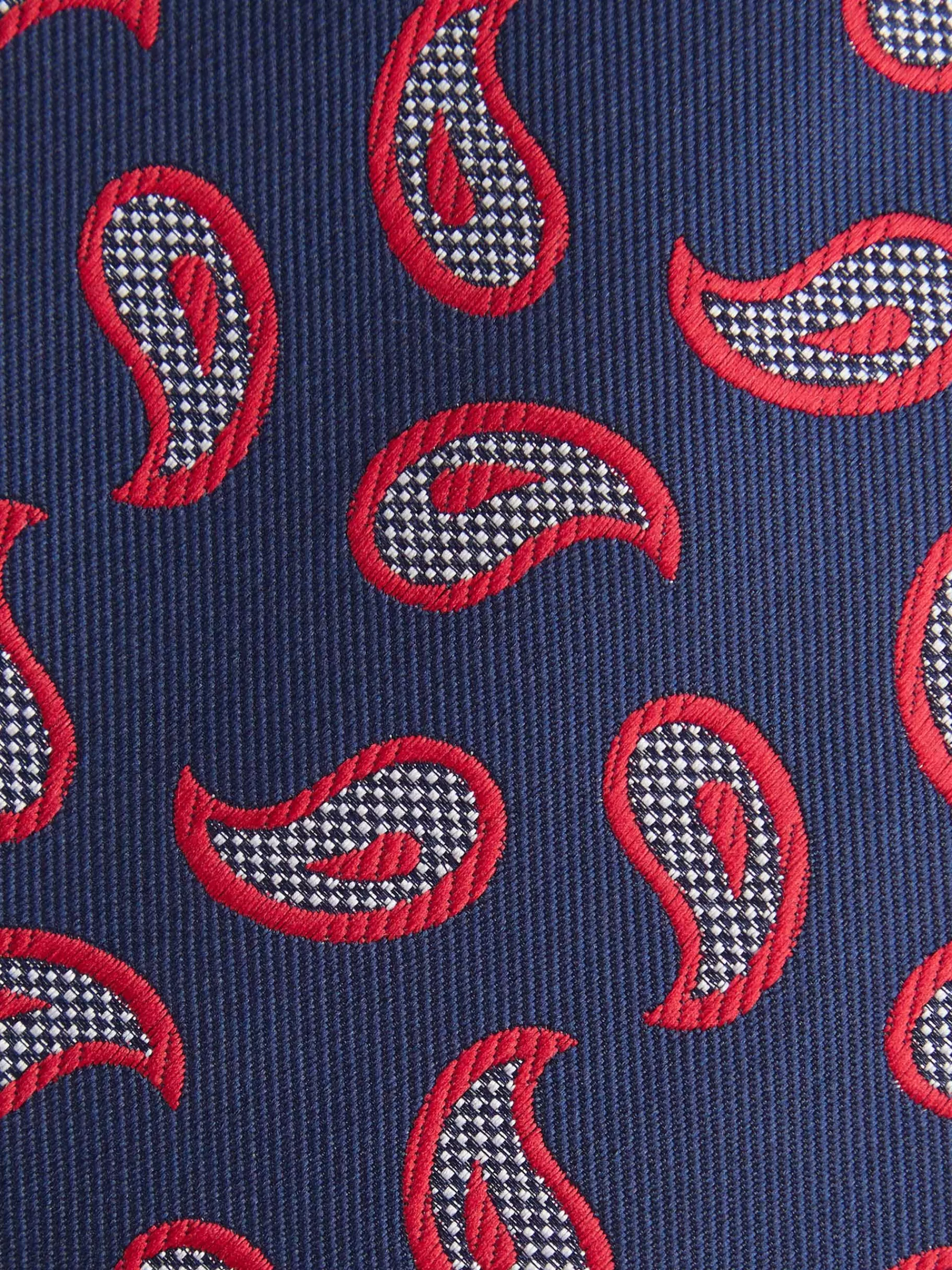 Cravate Jacquard Alvaro Moreno Bleu Marine - Élégance Moderne en Soie Premium (Modèle Exclusif MF)