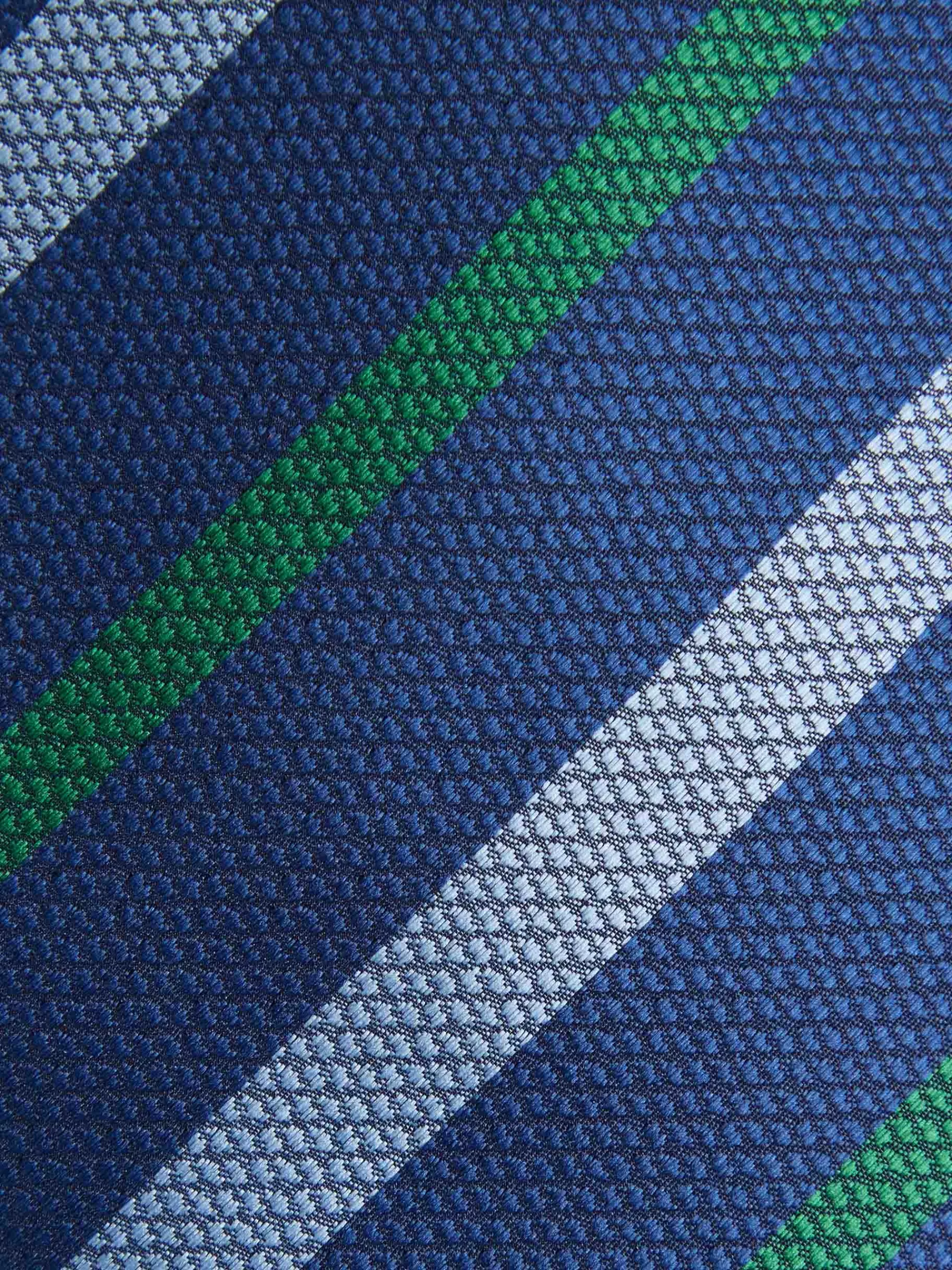Cravate élégante en jacquard Alvaro Moreno - Bleu marine, style intemporel et fabrication soignée