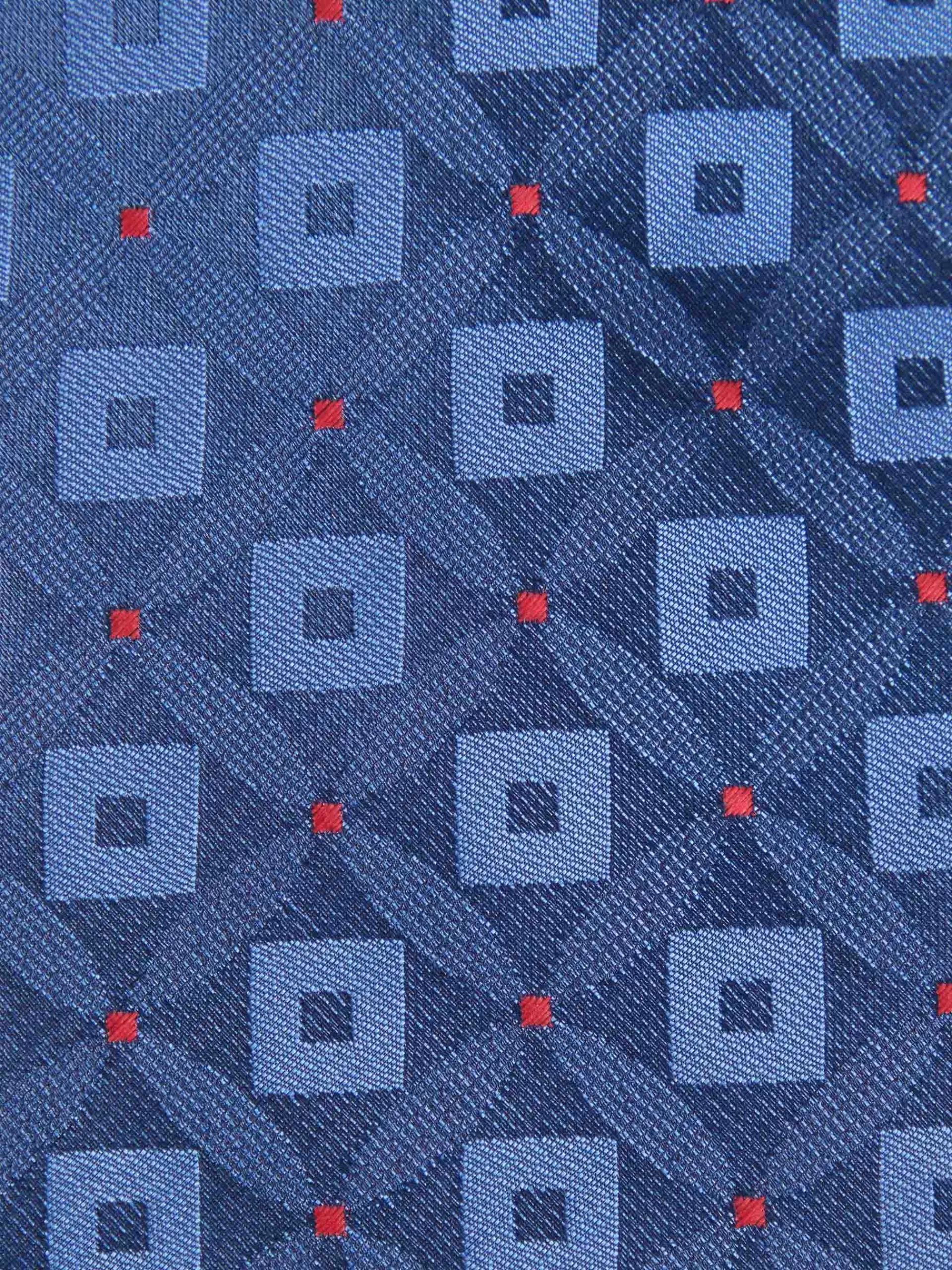 Cravate élégante en soie jacquard - Bleu marine | Collection MF par Alvaro Moreno