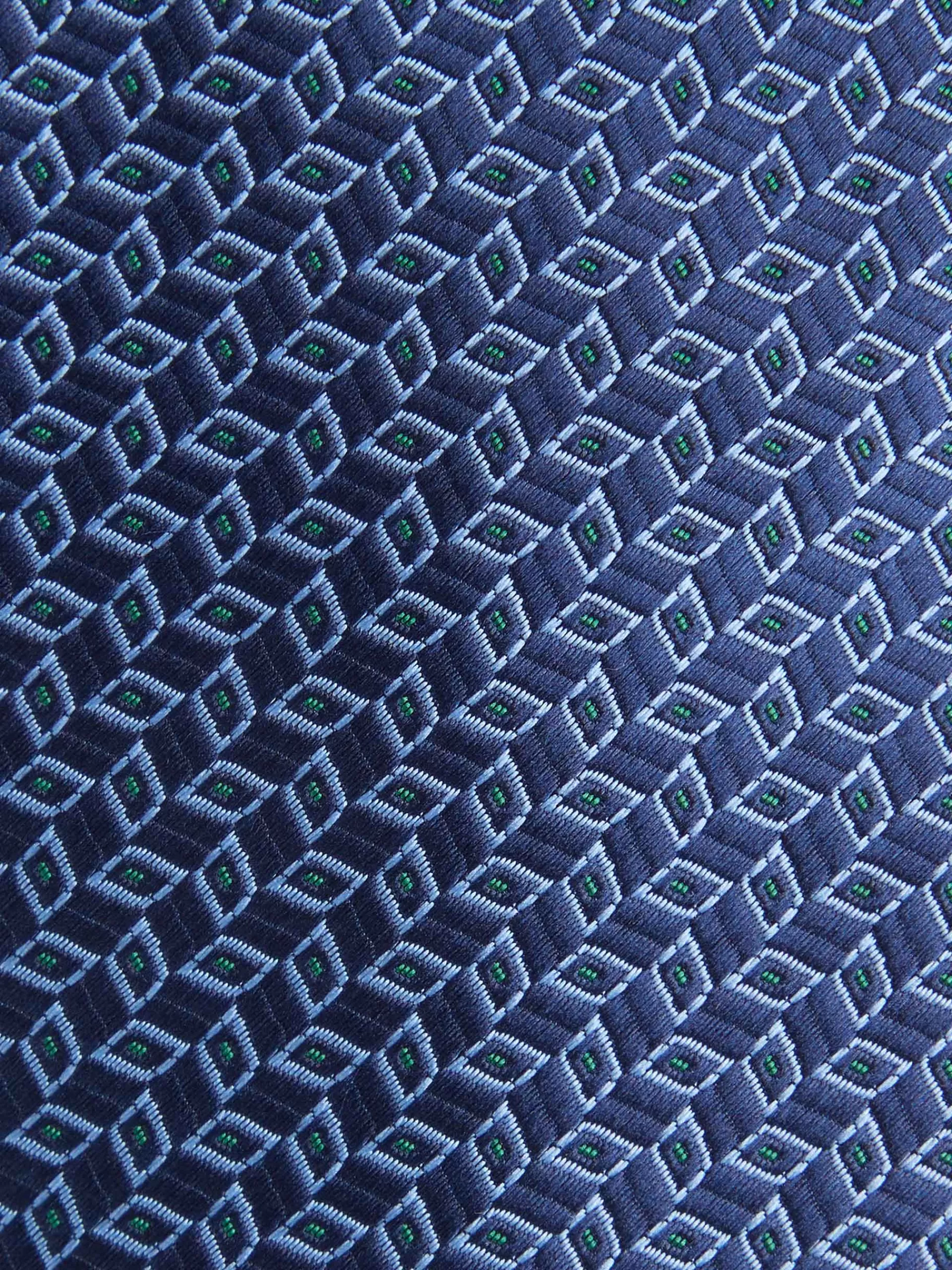 Cravate élégante Alvaro Moreno en Jacquard Bleu Marine - Modèle MF en Promotion Exclusive