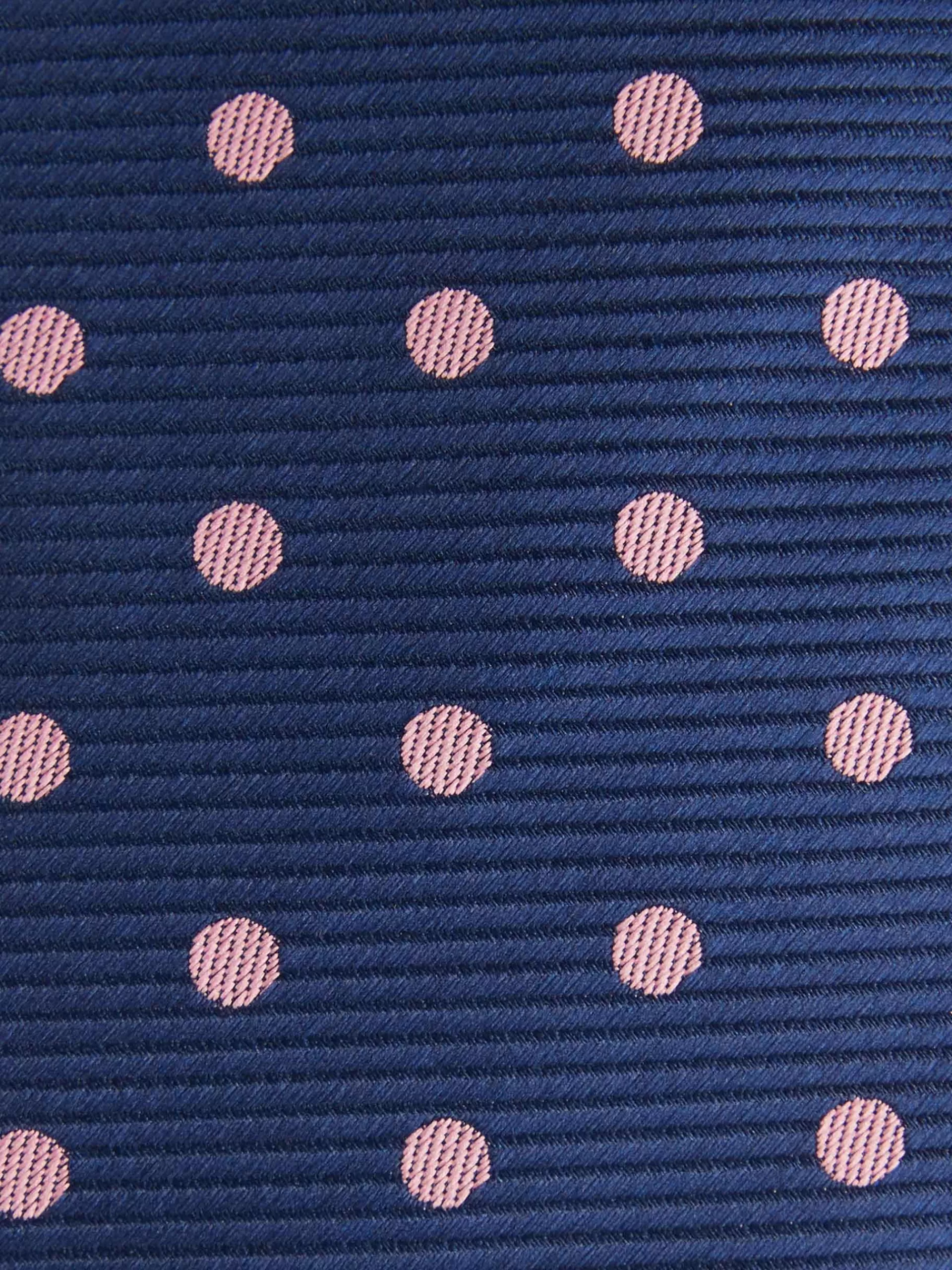 Cravate Alvaro Moreno en Jacquard Microfibre - Bleu Marine Élégant avec Motifs Texturés