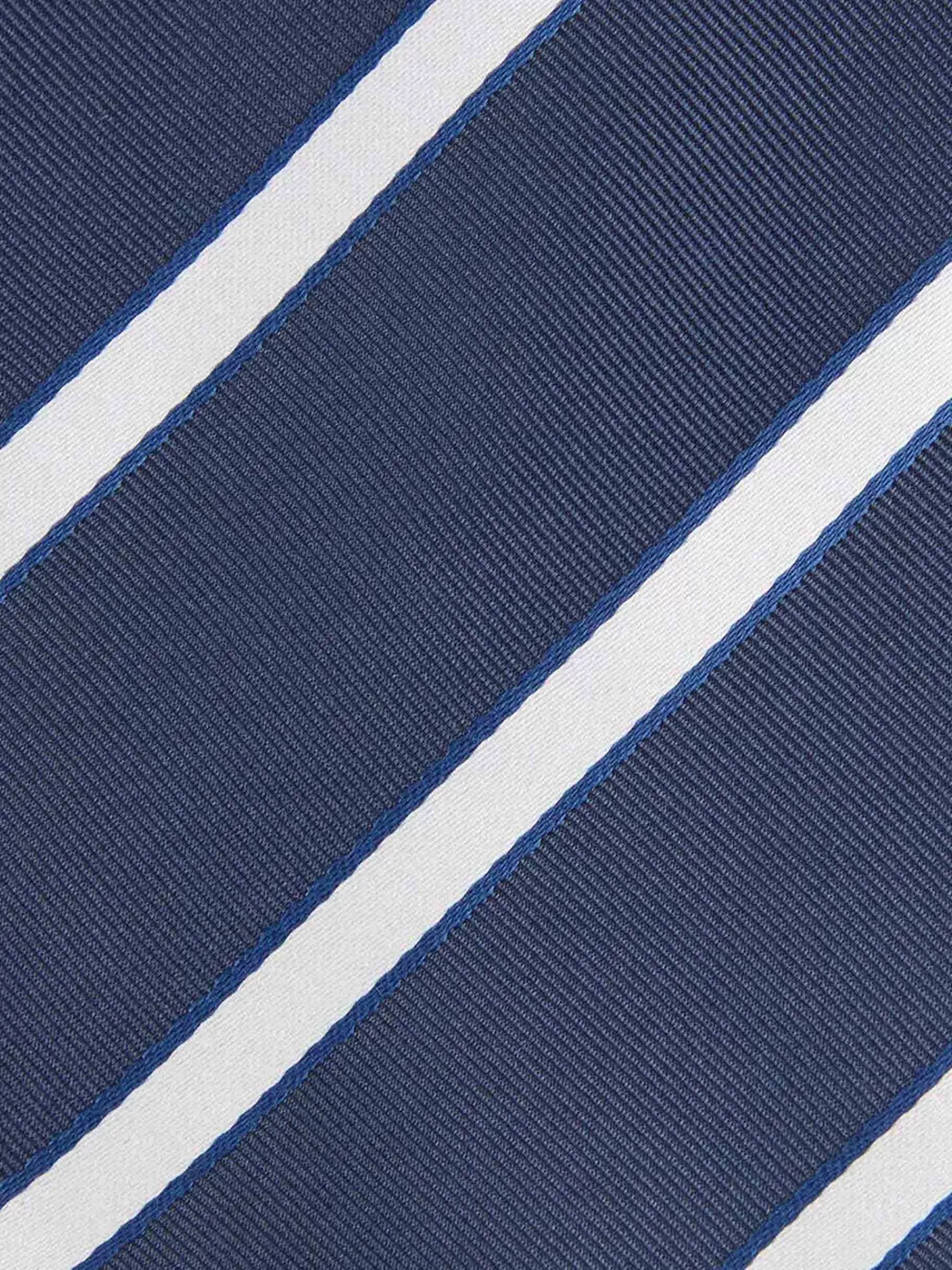 Cravate Alvaro Moreno en Jacquard Soie Mérinos - Bleu Marine aux Nuances Discrètes | Élégance Masculine Contemporaine