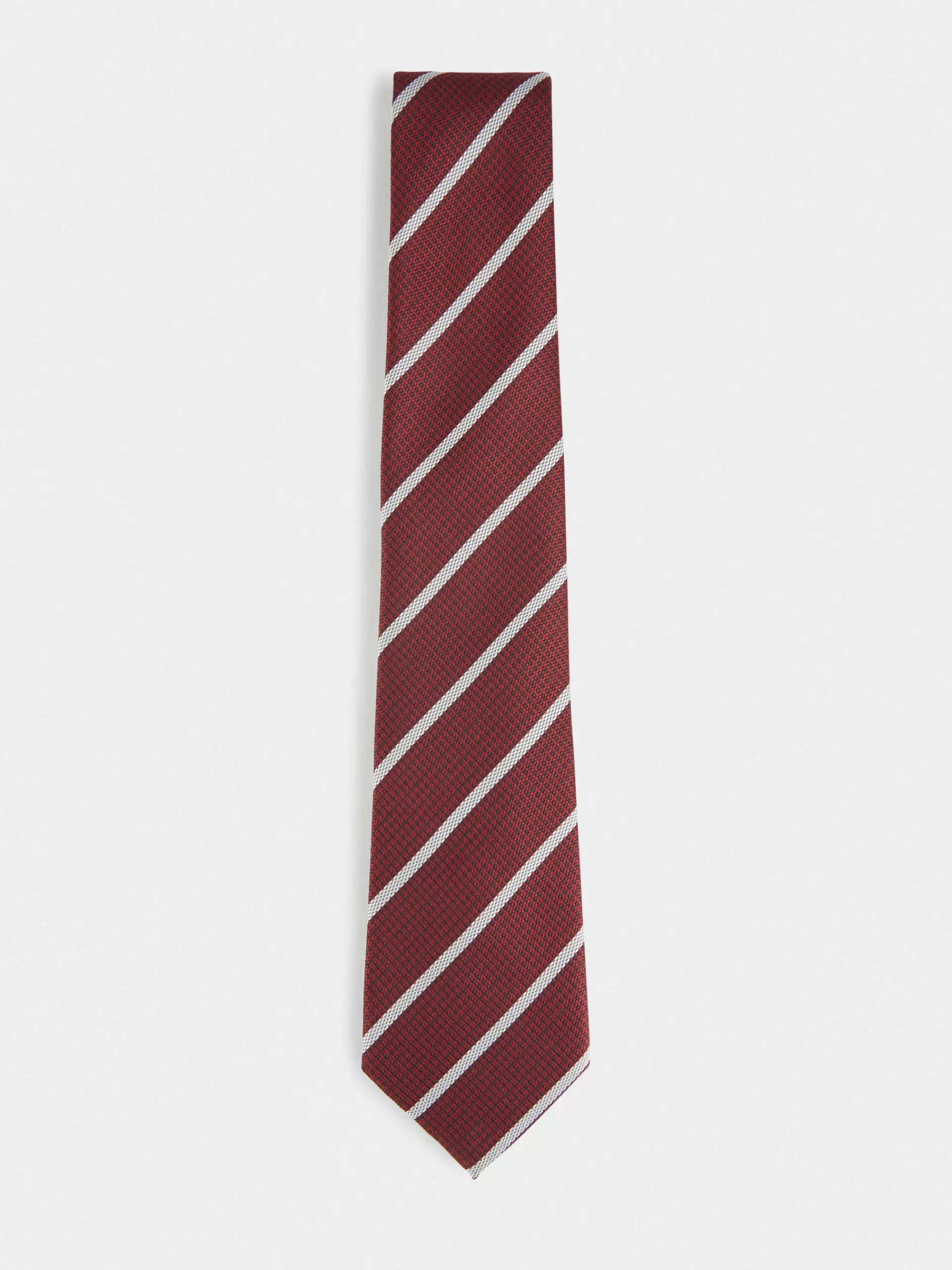 Cravate Alvaro Moreno en Jacquard Modèle MF - Élégance intemporelle dans un Bordeaux profond (Collection Printemps-Été 2024)