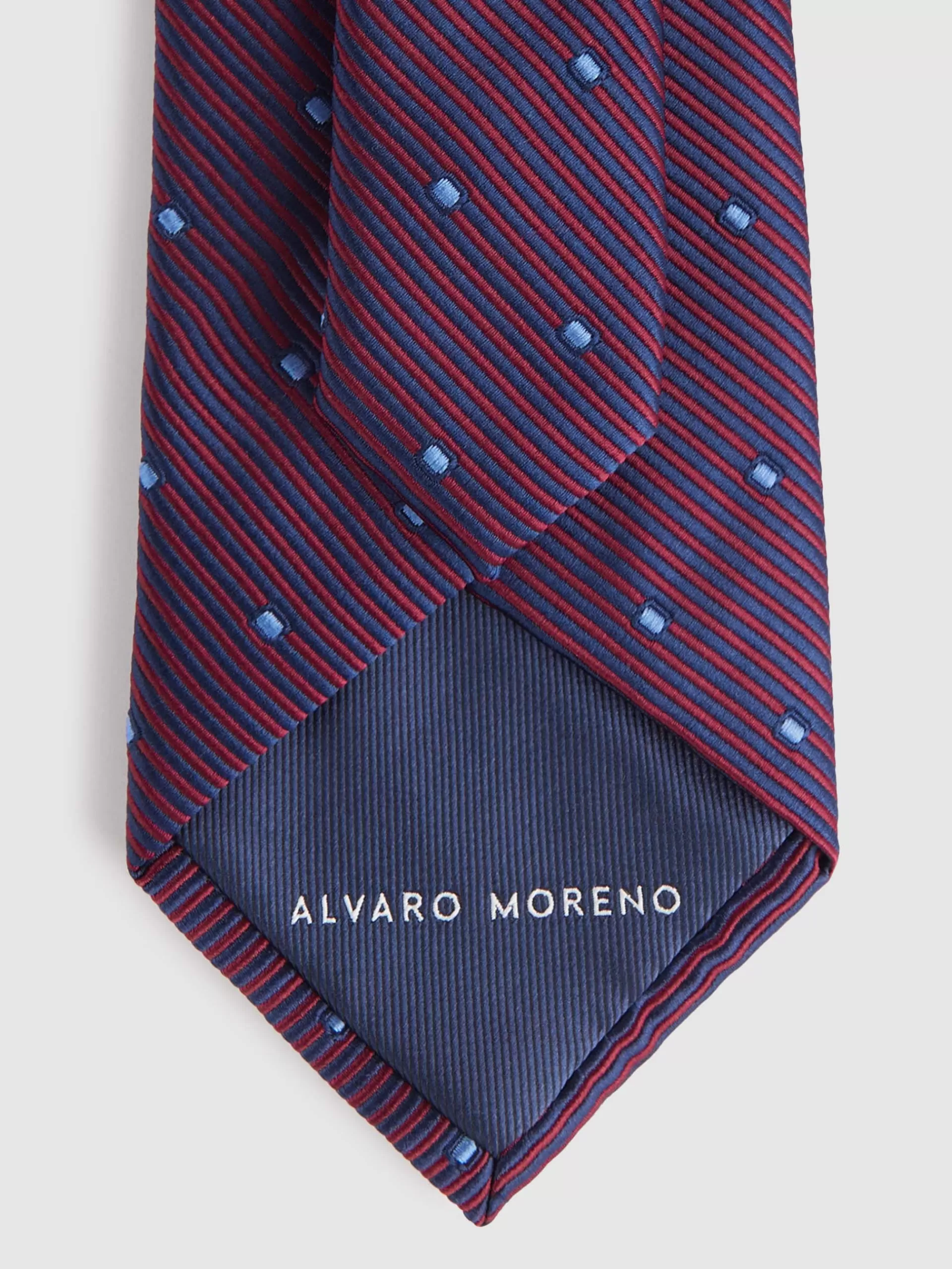 Cravate Jacquard Luxe Alvaro Moreno - Nuance Bordeaux, Élégance Intemporelle