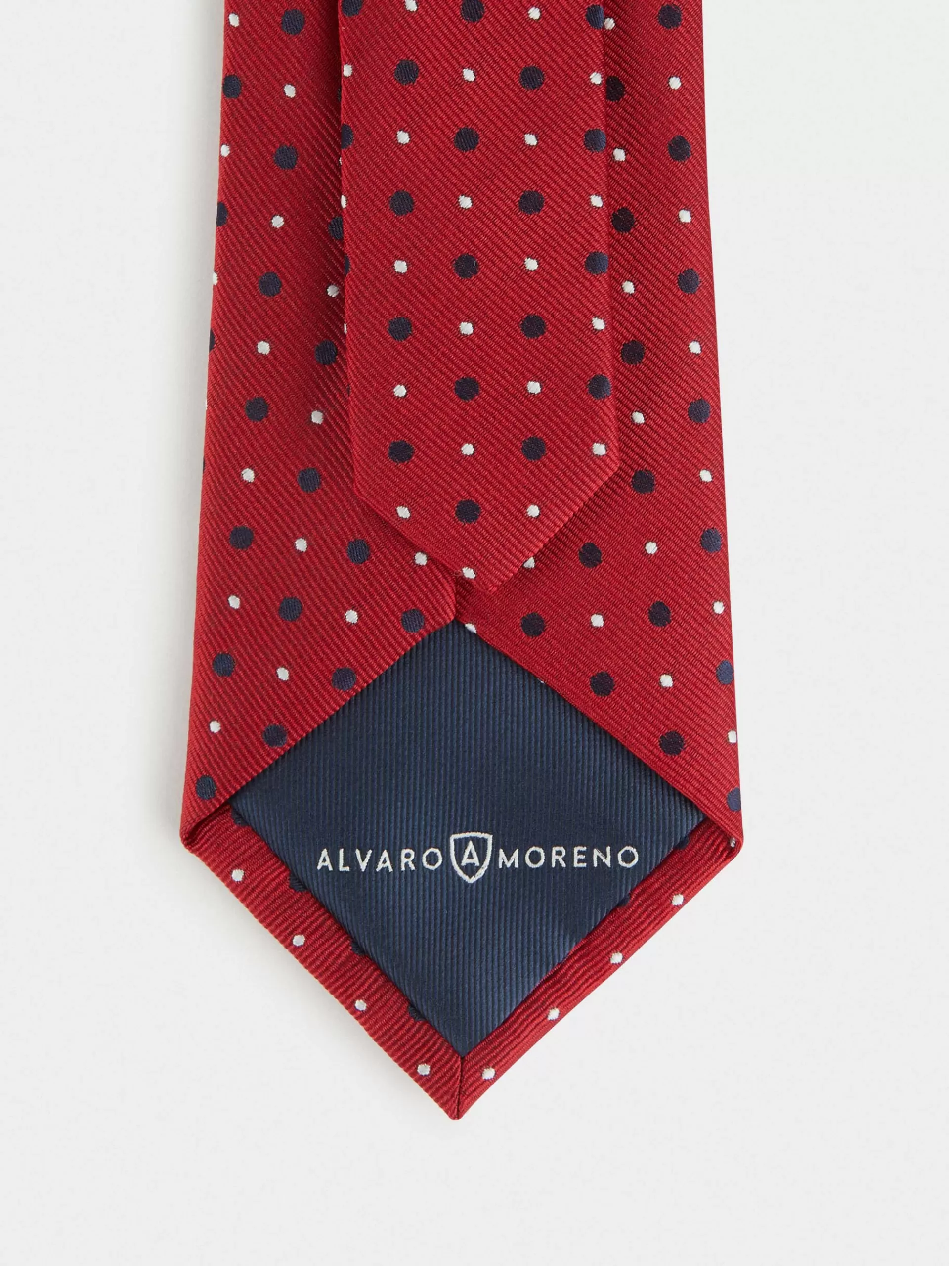 Cravate Jacquard Luxe Alvaro Moreno - Rouge Vif, Style Intemporel pour Tenue Élégante (Collection Exclusive)