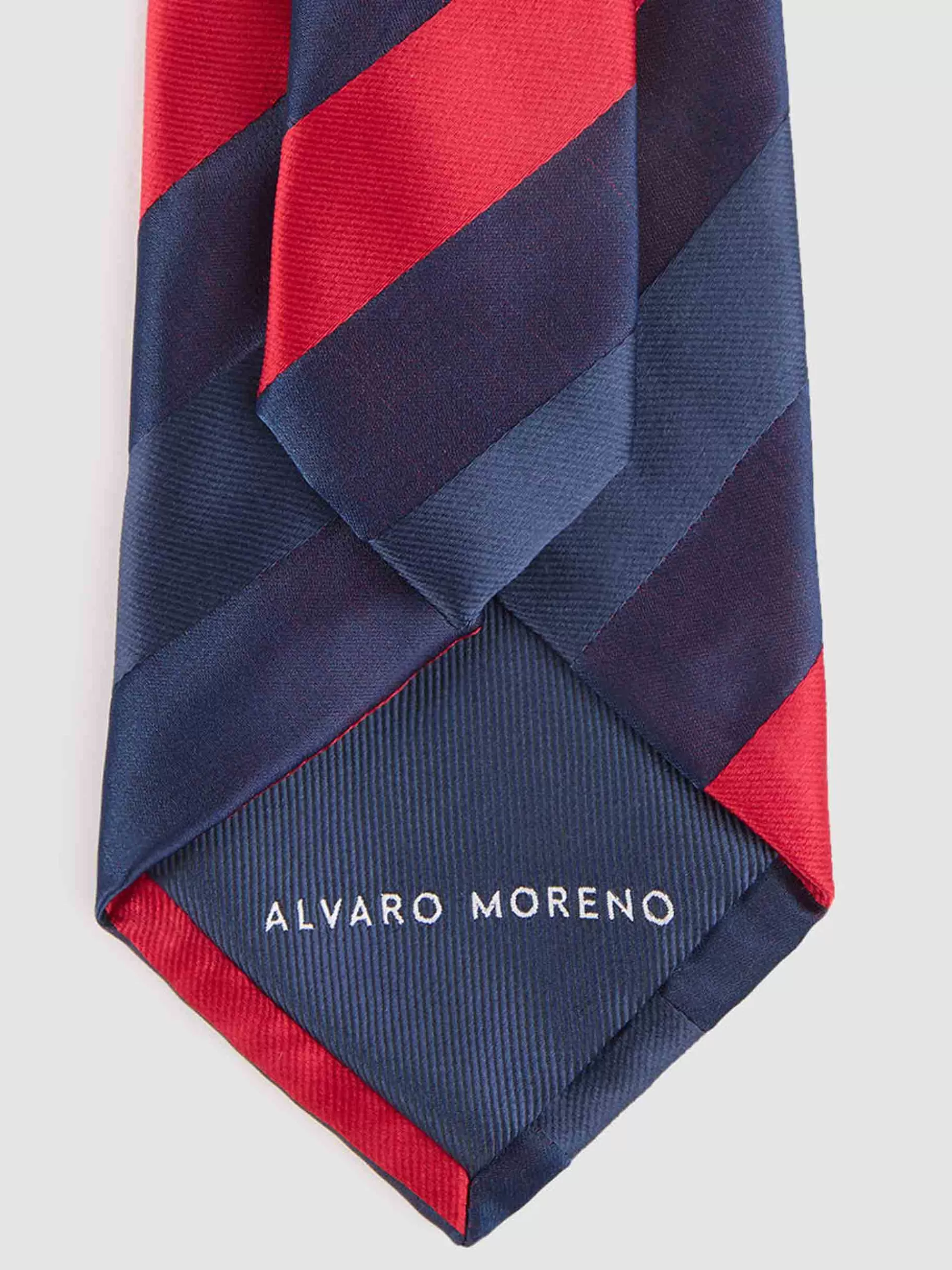 Cravate Jacquard Premium Alvaro Moreno - Rouge Vif, Modèle France Collection Printemps
