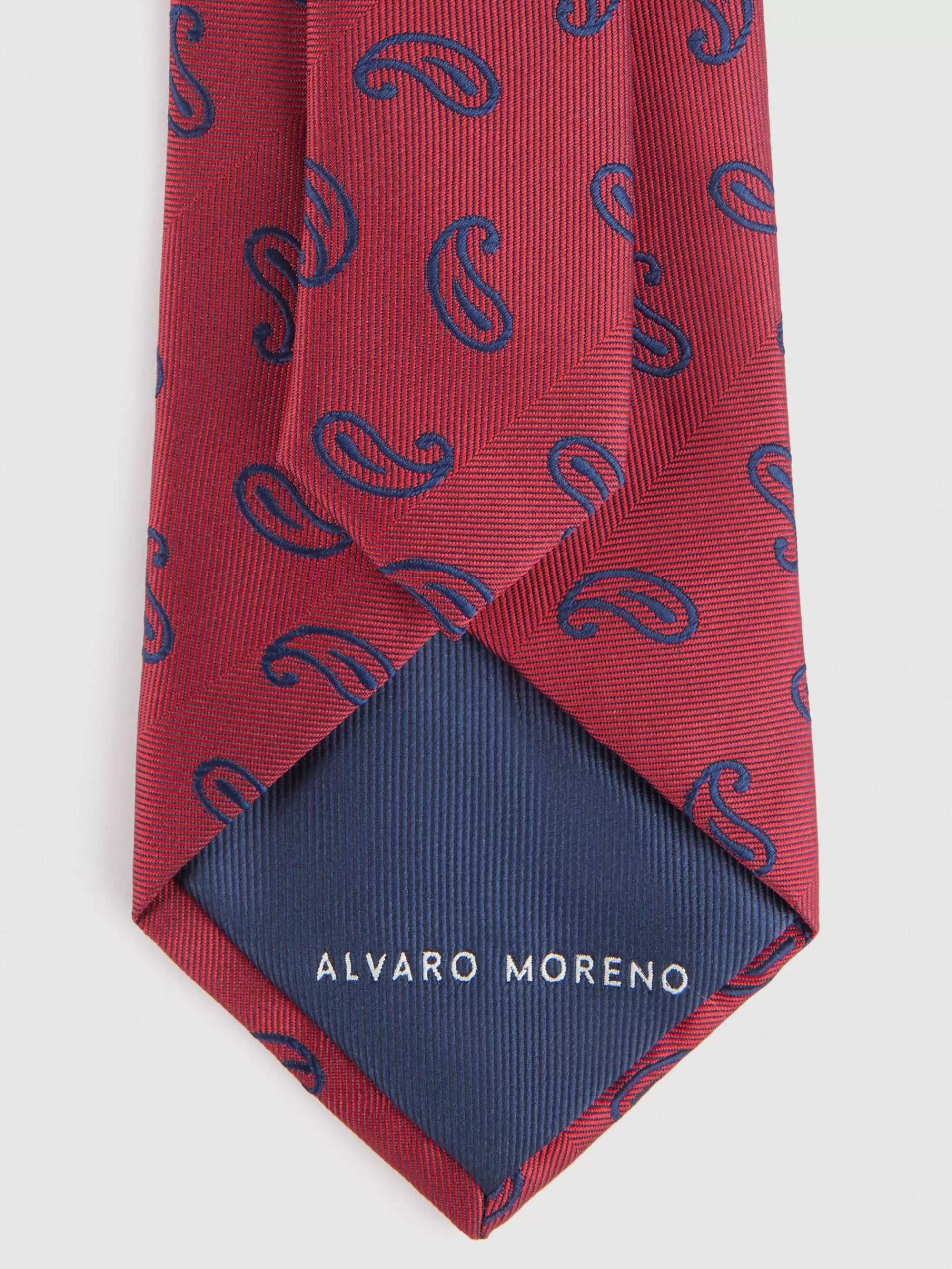 Cravate Jacquard Rouge Élégante - Collection Printemps/Été Maison Alvaro Moreno