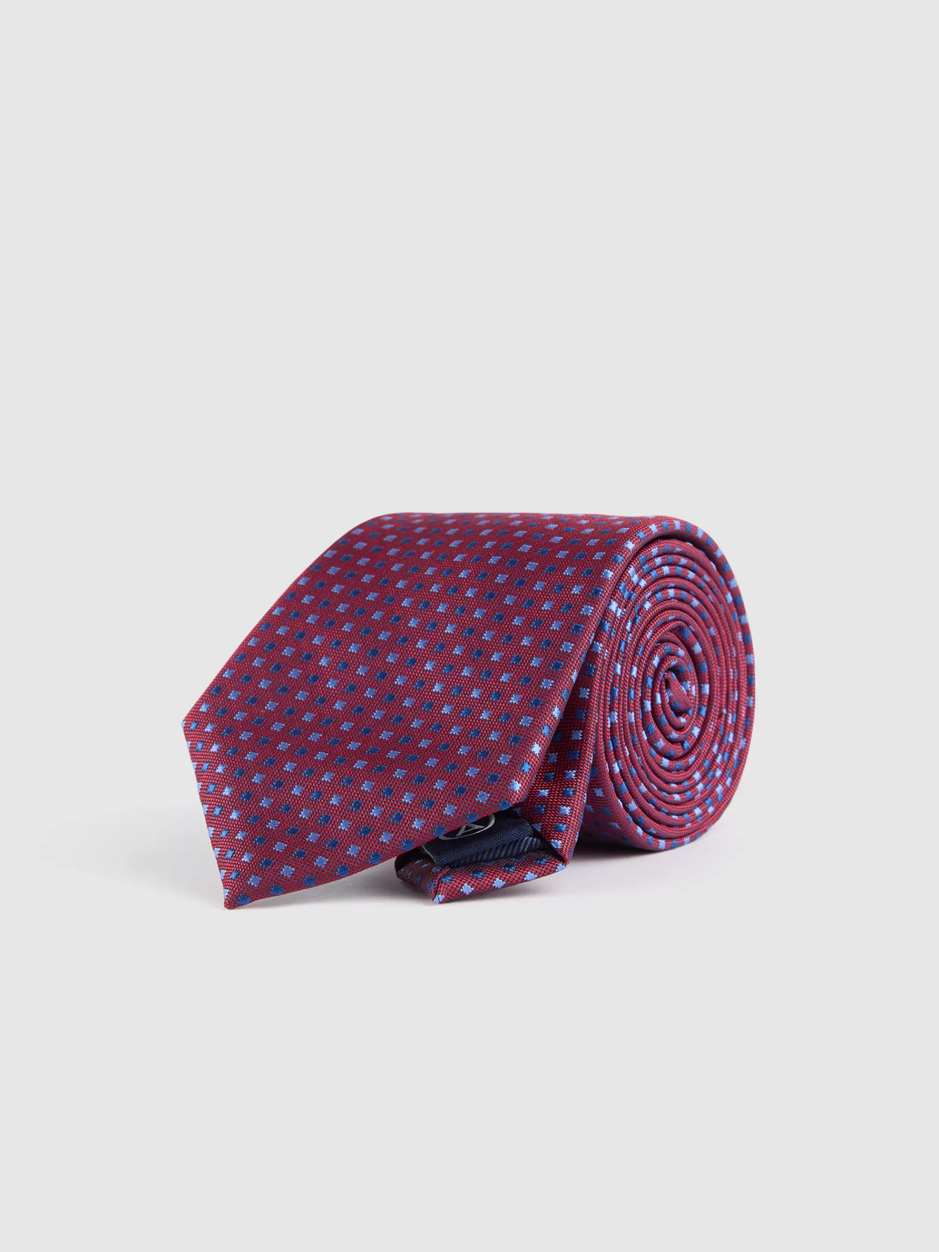 Cravate Jacquard MF Alvaro Moreno - Rouge Vibrant à Motif Exclusif