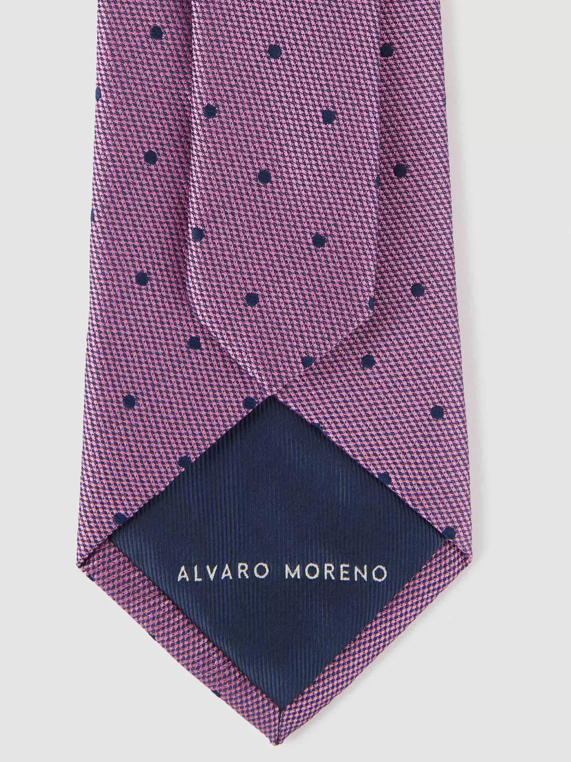 Cravate en Jacquard Luxe Alvaro Moreno - Rose Poudré - Promotion Exclusive sur les Modèles Élégance Intemporelle