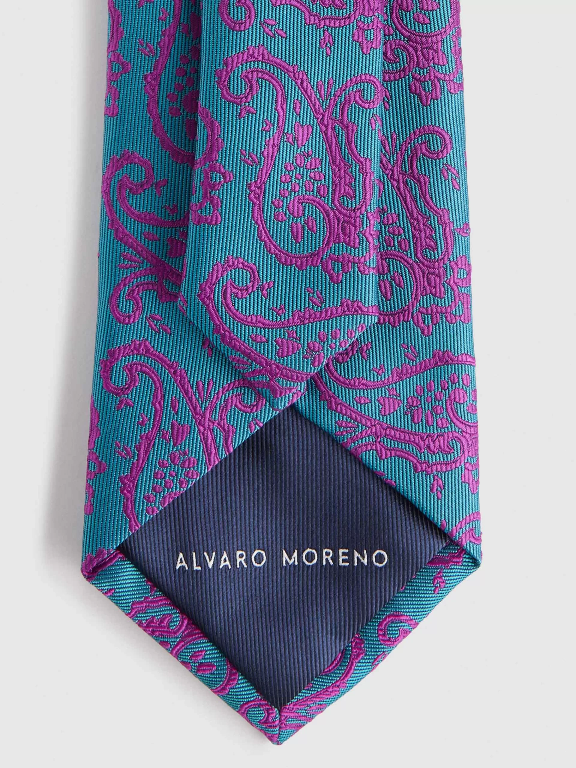 Cravate élégante en Jacquard Alvaro Moreno - Modèle exclusif rose poudré - Promotion limitée
