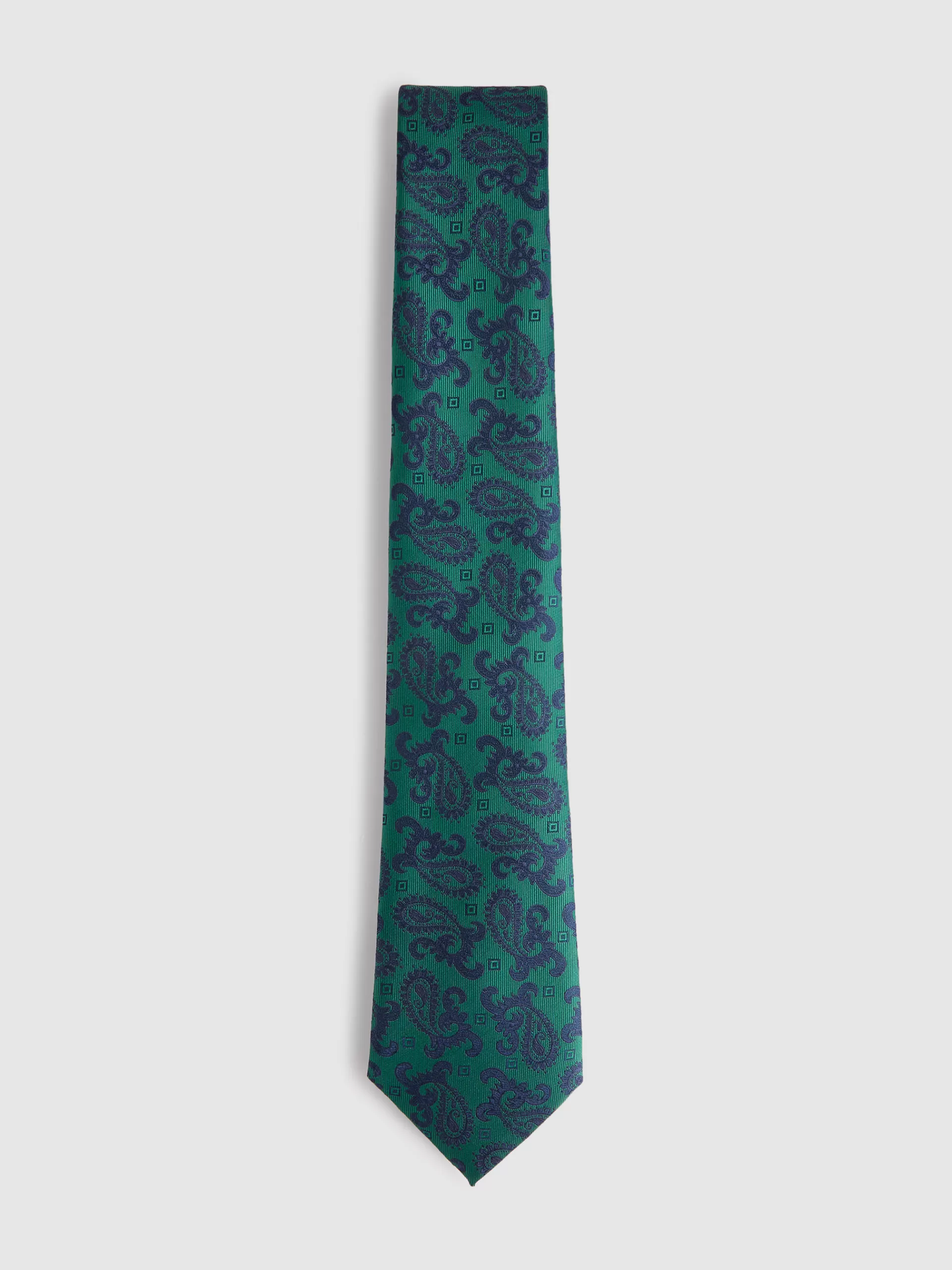 Cravate élégante en soie jacquard - Collection Printemps Alvaro Moreno - Vert Émeraude en Promotion Exclusive