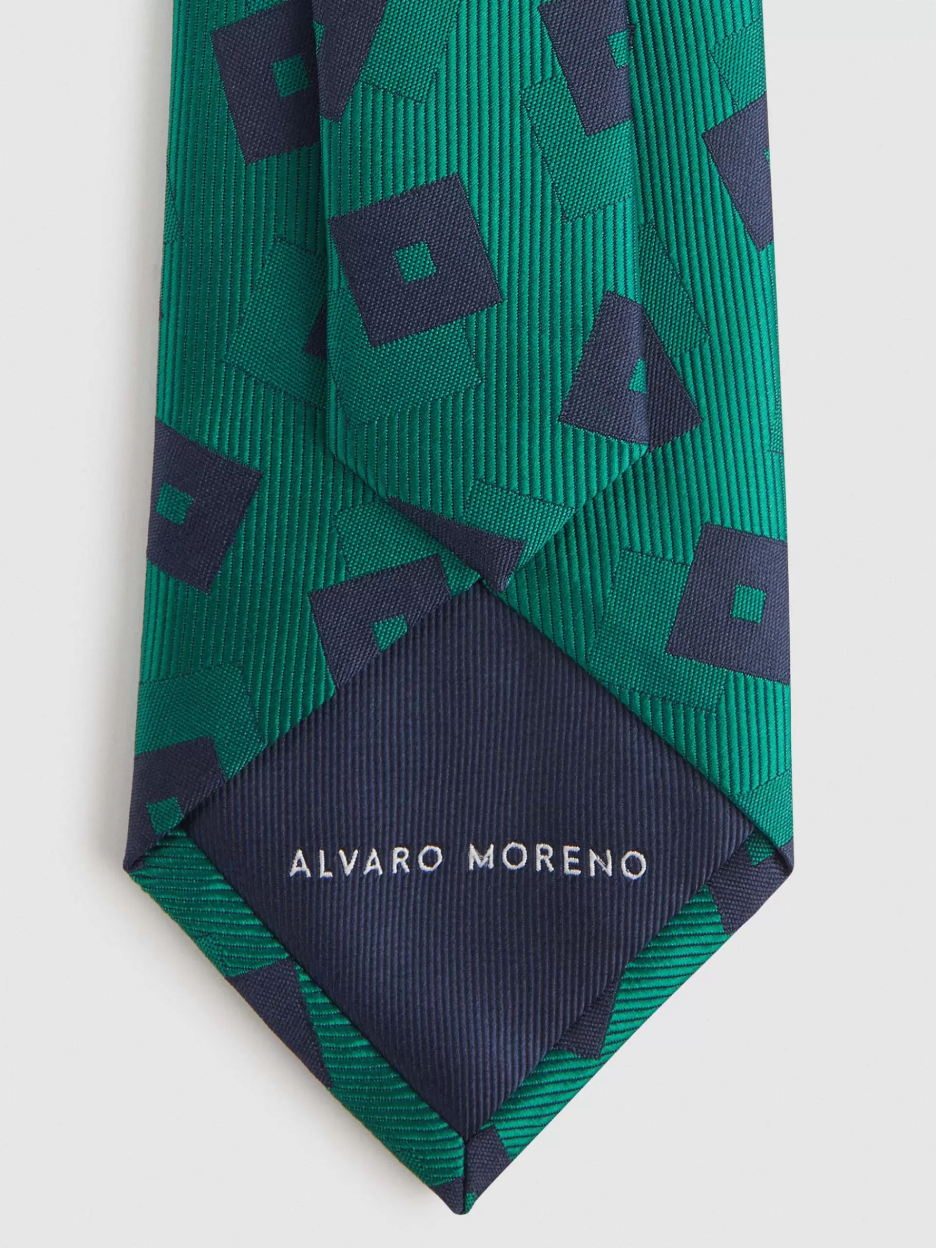 Cravate Jacquard Moderne Hot Alvaro Moreno - Vert Profond pour Look Raffiné