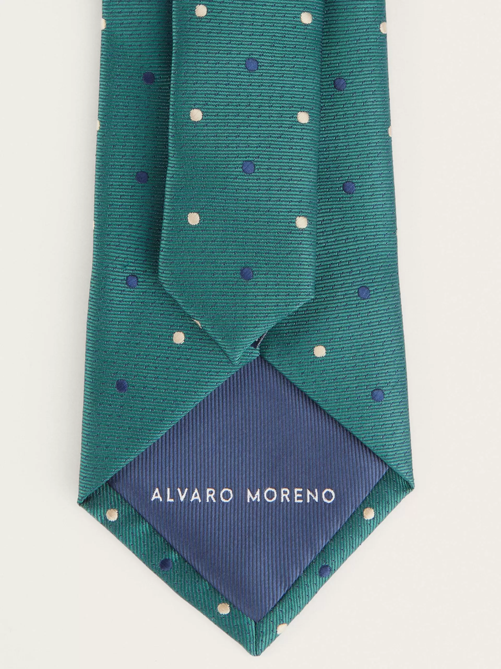 Cravate Jacquard Alvaro Moreno - Motif Élégant Vert Émeraude | Best-Seller Printemps 2024