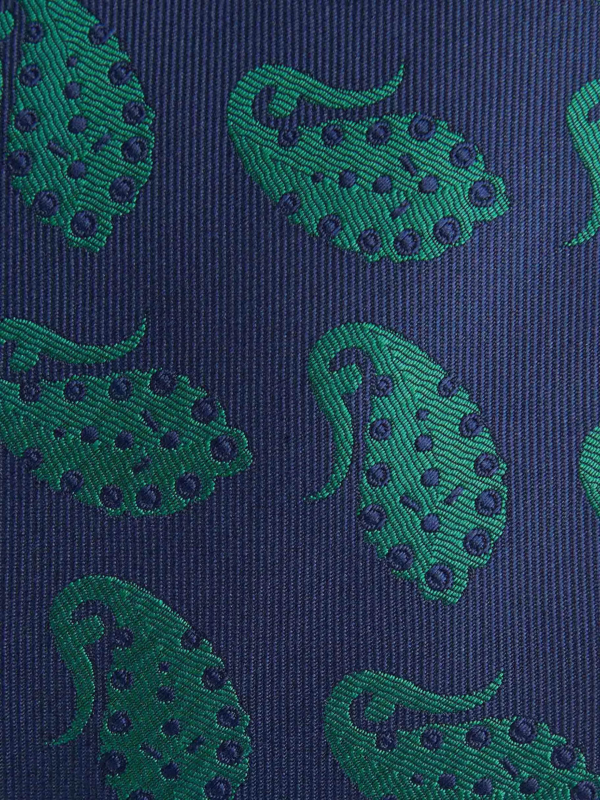 Cravate Jacquard Alvaro Moreno - Modèle MF Vert Forêt, Élégance Accessible