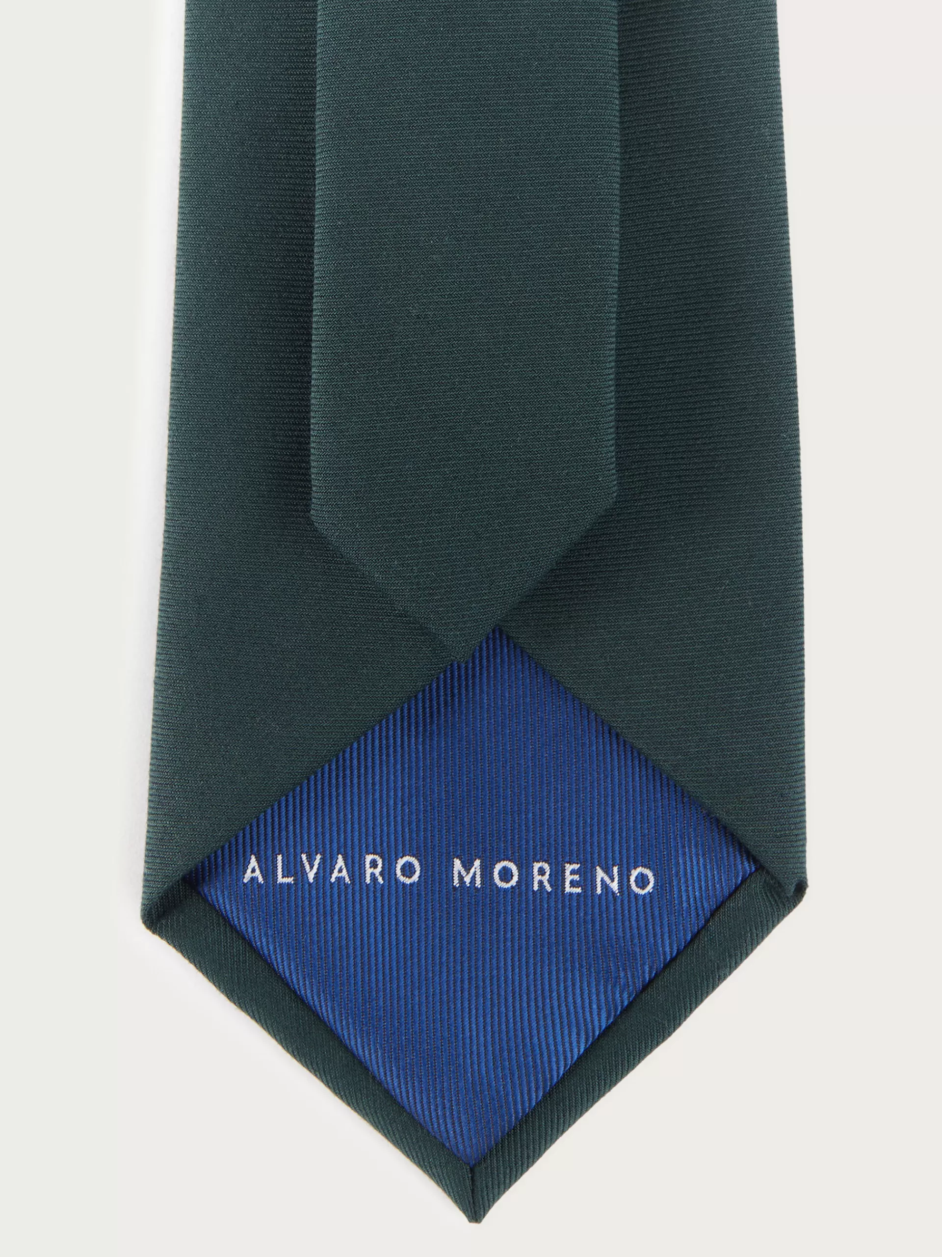 Cravate unie matte Alvaro Moreno - Vert foncé élégant en promotion limitée