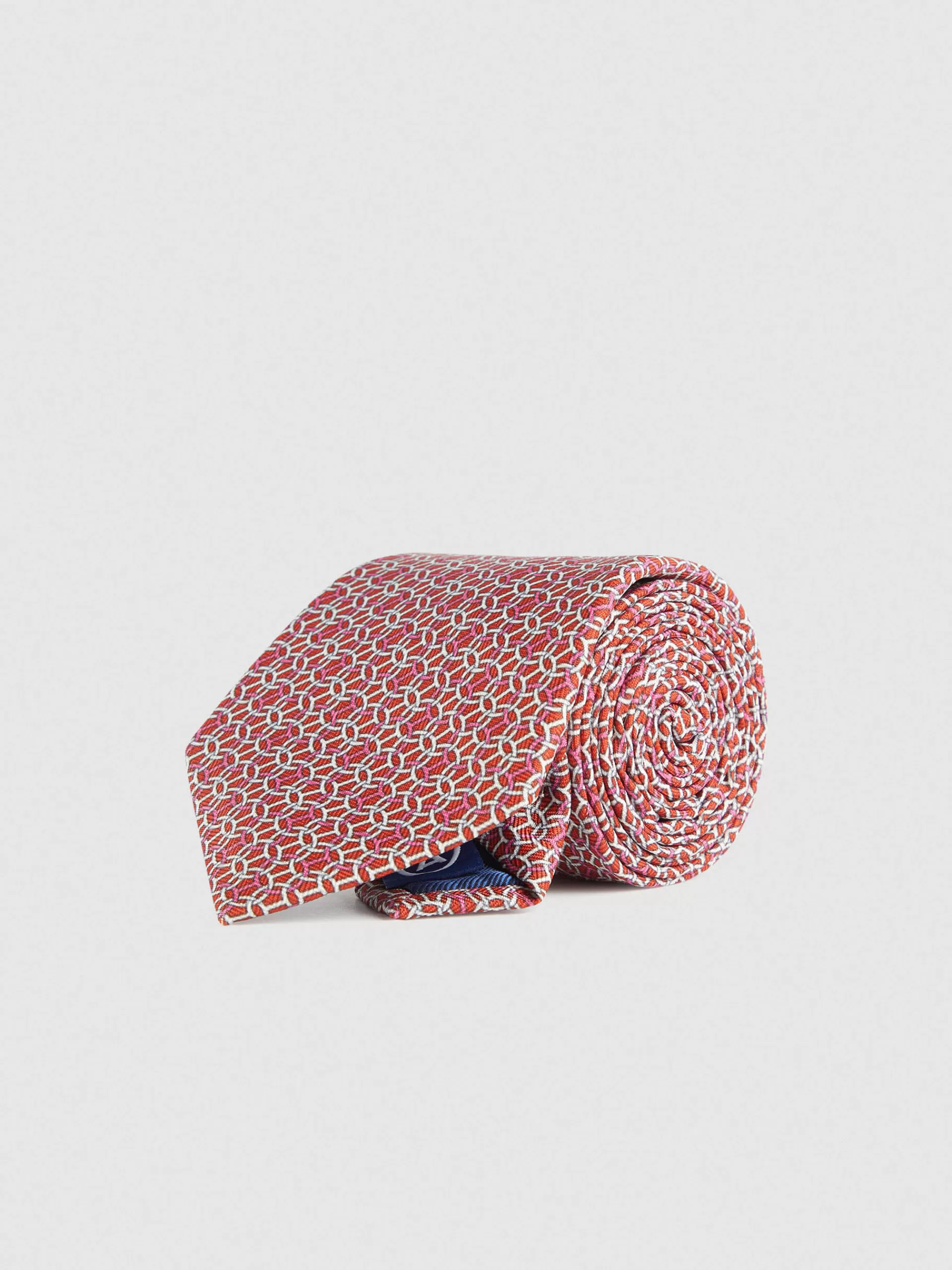 Cravate élégante imprimée rouge - Collection exclusive Maison Alvaro Moreno