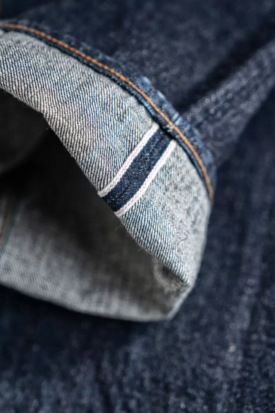 Jean droit Roy Rogers pour homme - Coupe ample délavée en denim selvedge japonais, ajustement naturel au fil des lavages