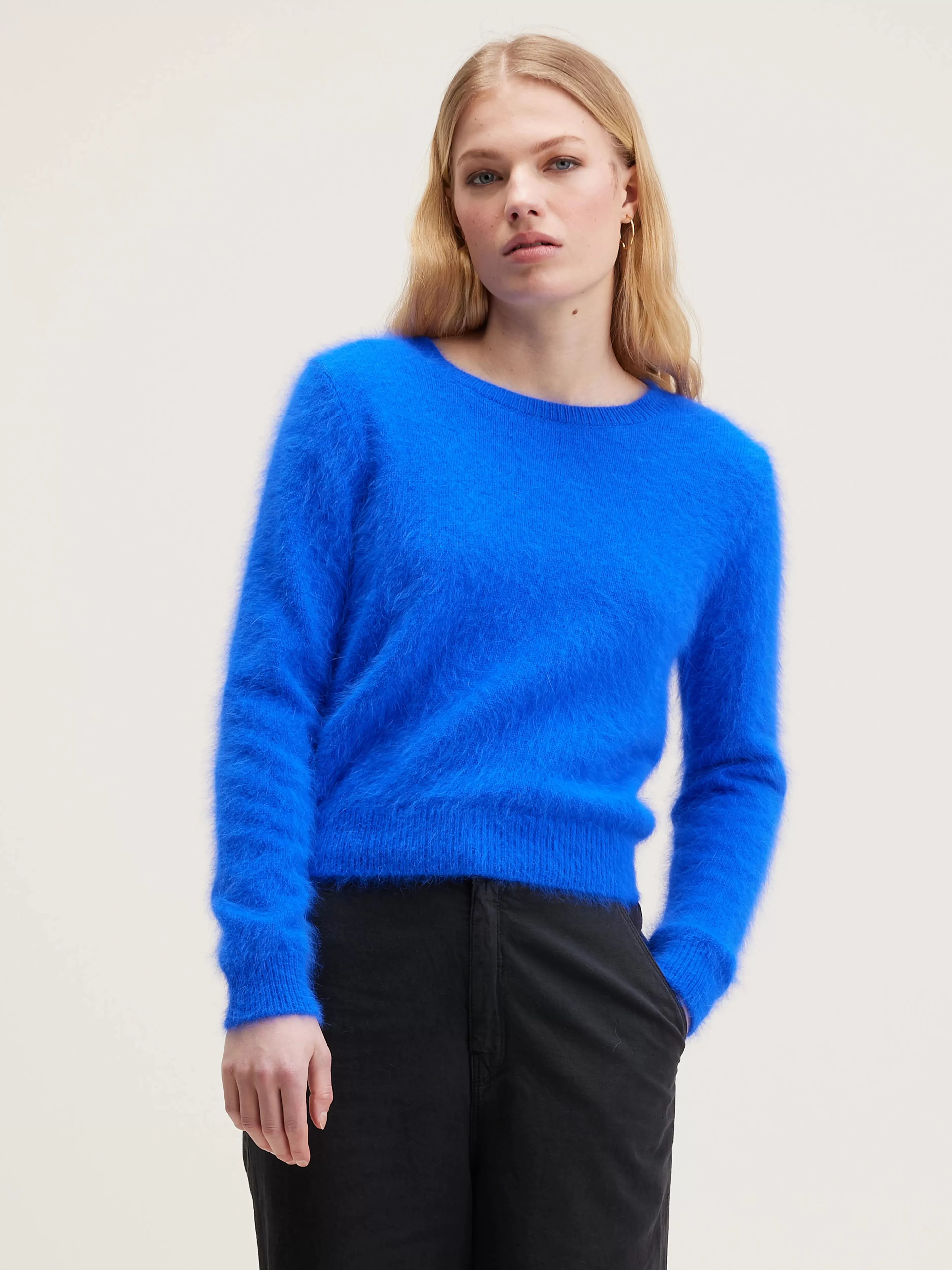 Découvrez le pull Datti en angora mélangé - Confort douillet et élégance intemporelle de la collection Bellerose