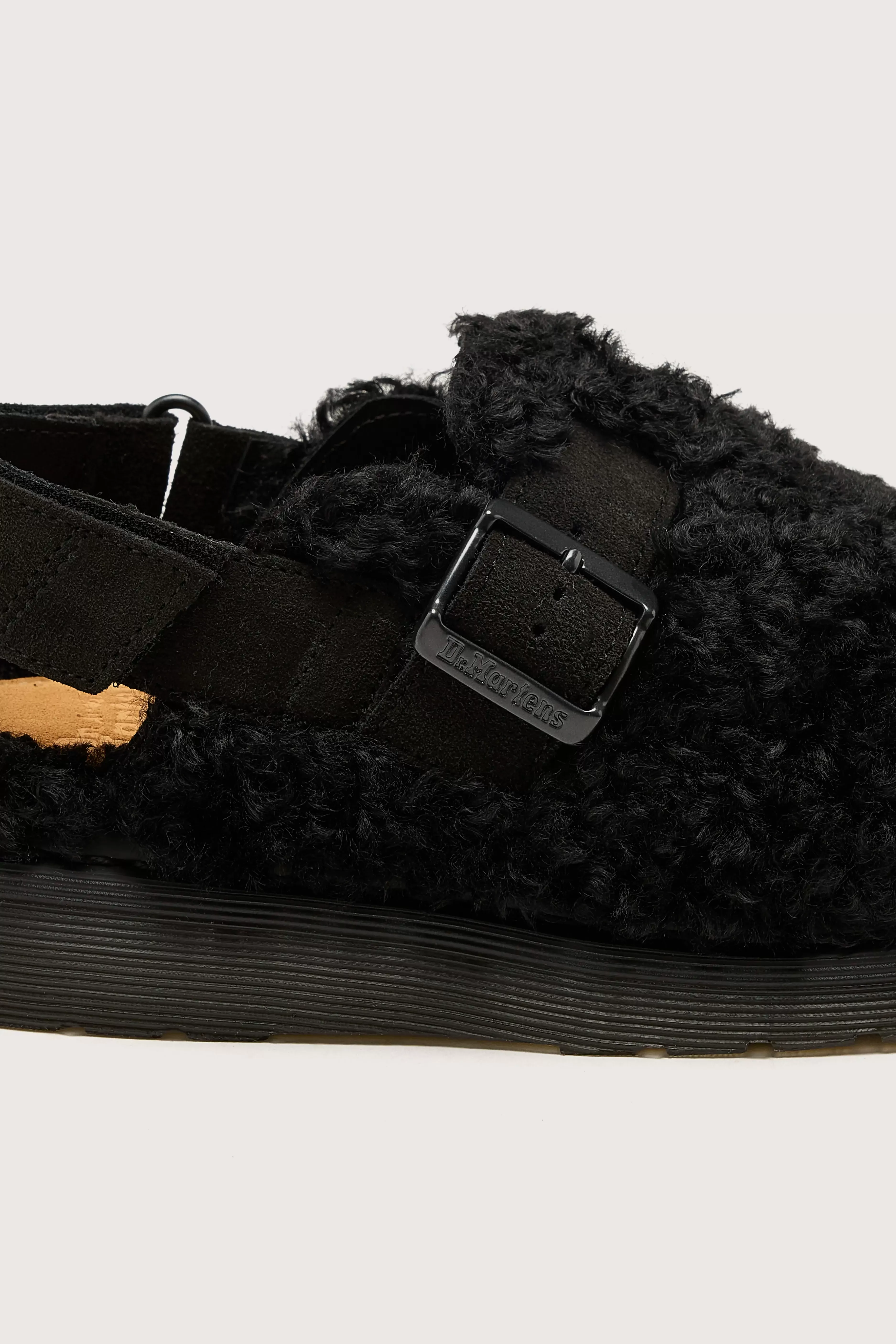 Mules Jorge II en Daim Souple avec Accents Borg - Modèle Femme par Dr. Martens | Collection Exclusive Boutique
