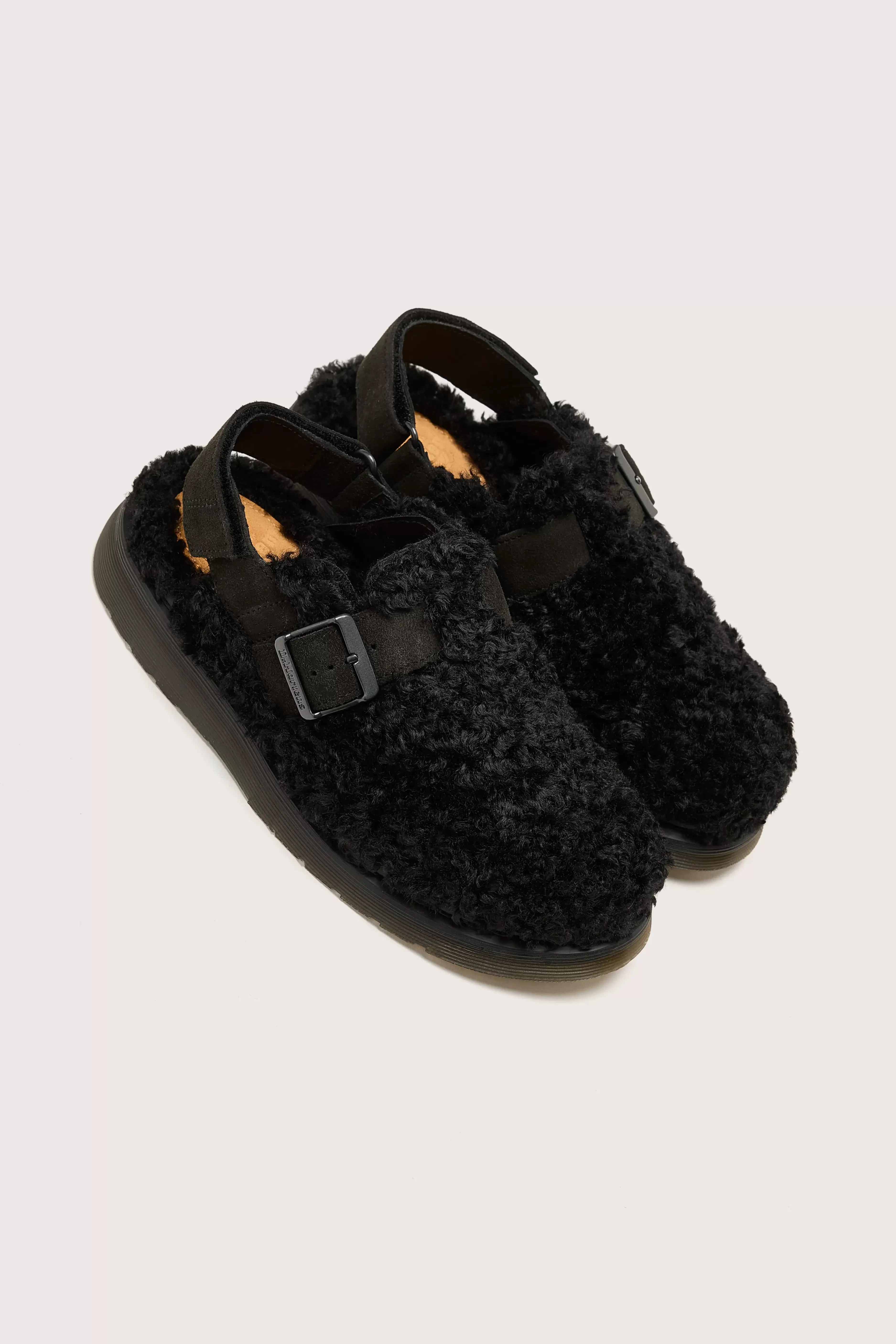 Mules Jorge II en Daim Souple avec Accents Borg - Modèle Femme par Dr. Martens | Collection Exclusive Boutique