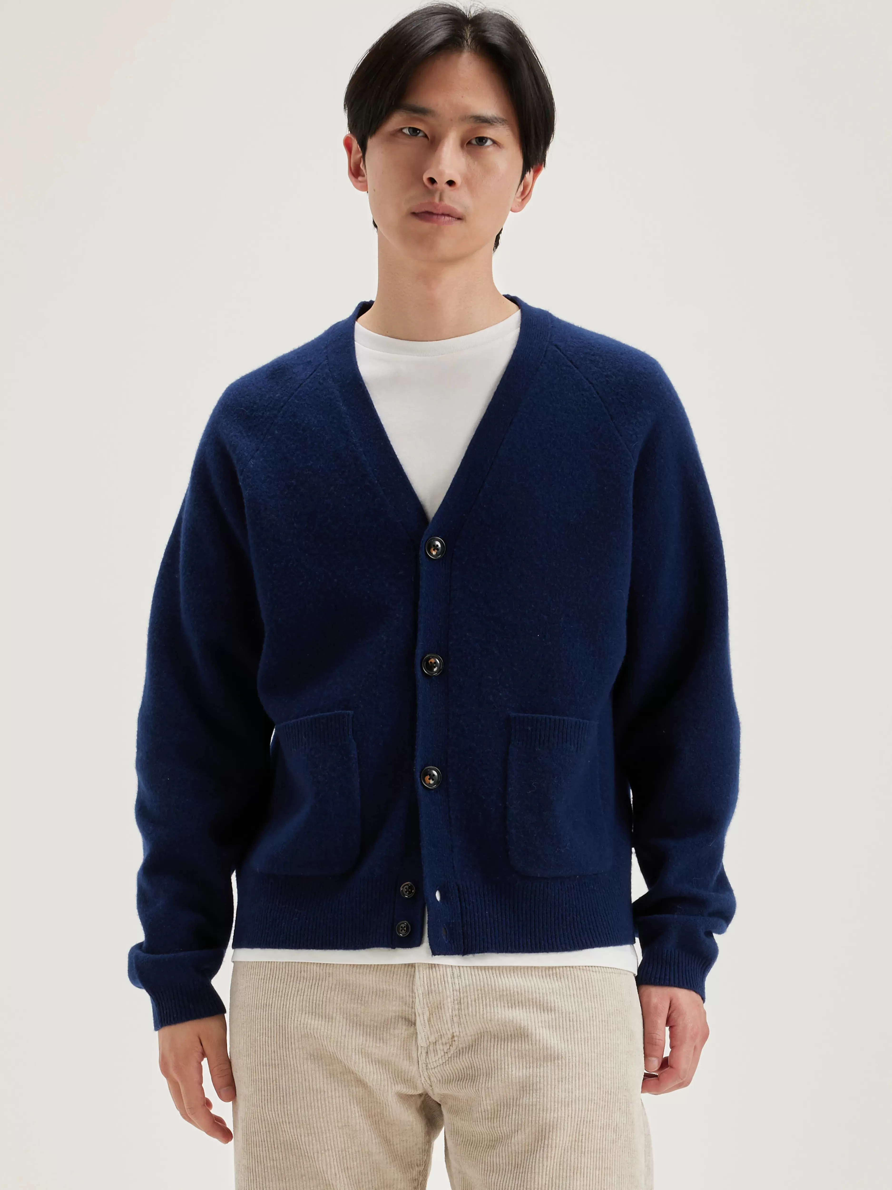 Geican V-Hals - Cardigan Bellerose en Laine Douce - Style Intemporel à Prix Doux 

（：，，