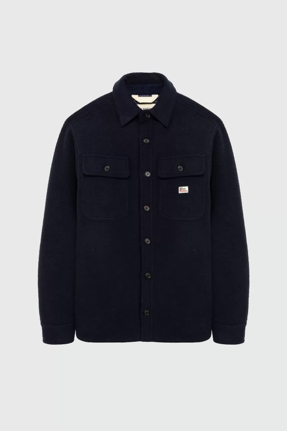 Veste décontractée Roy Rogers pour homme en mélton léger bleu marine - Coupe classique et résistant