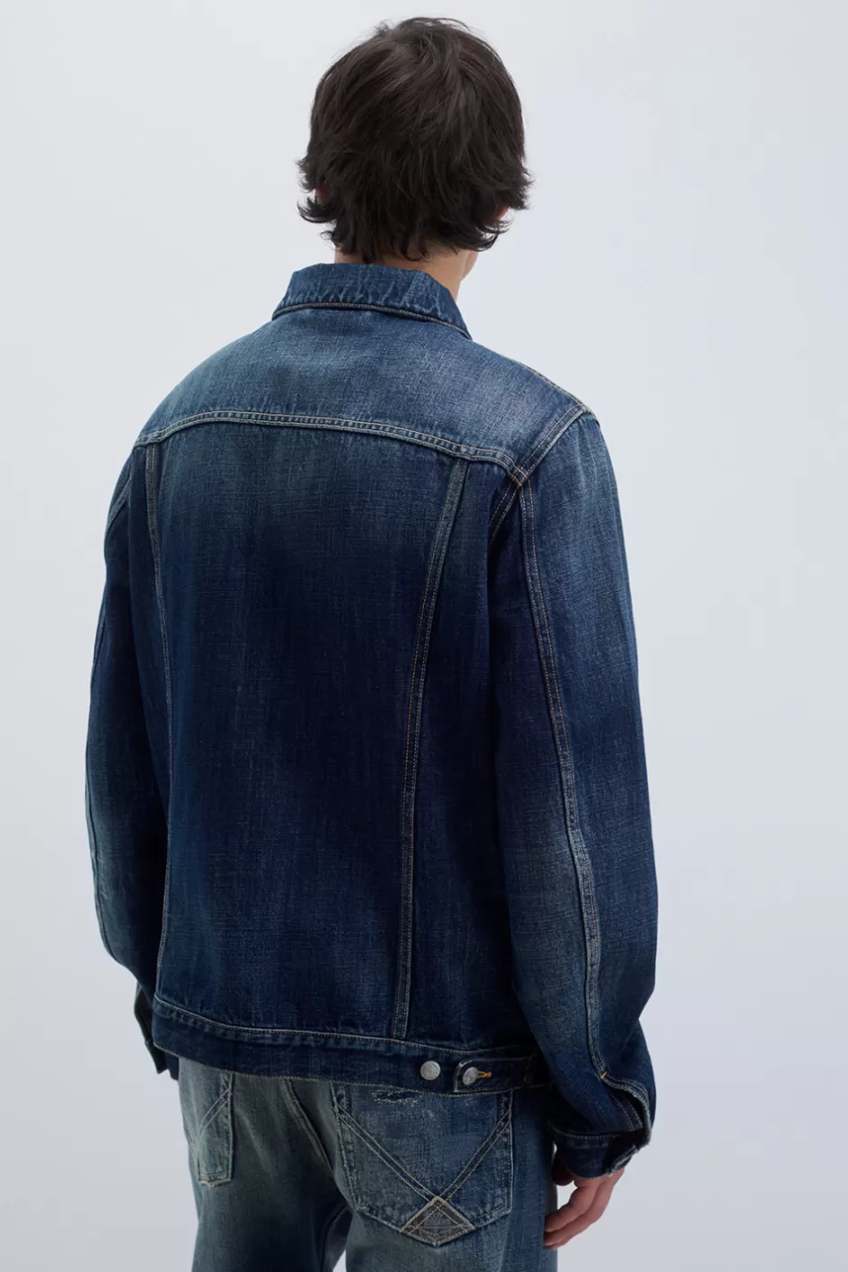 Veste Denim Roy Rogers pour Homme - Collection Stonhenge Redessinée, Style Minimaliste Intemporel
