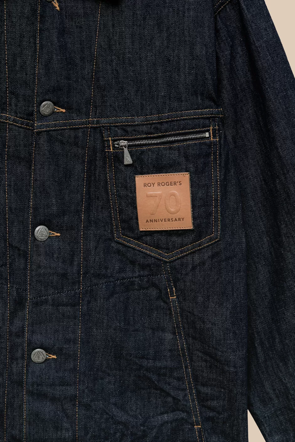 Veste Denim Vintage Donna Roy Rogers - Édition 70e Anniversaire en Délavage Cimosa