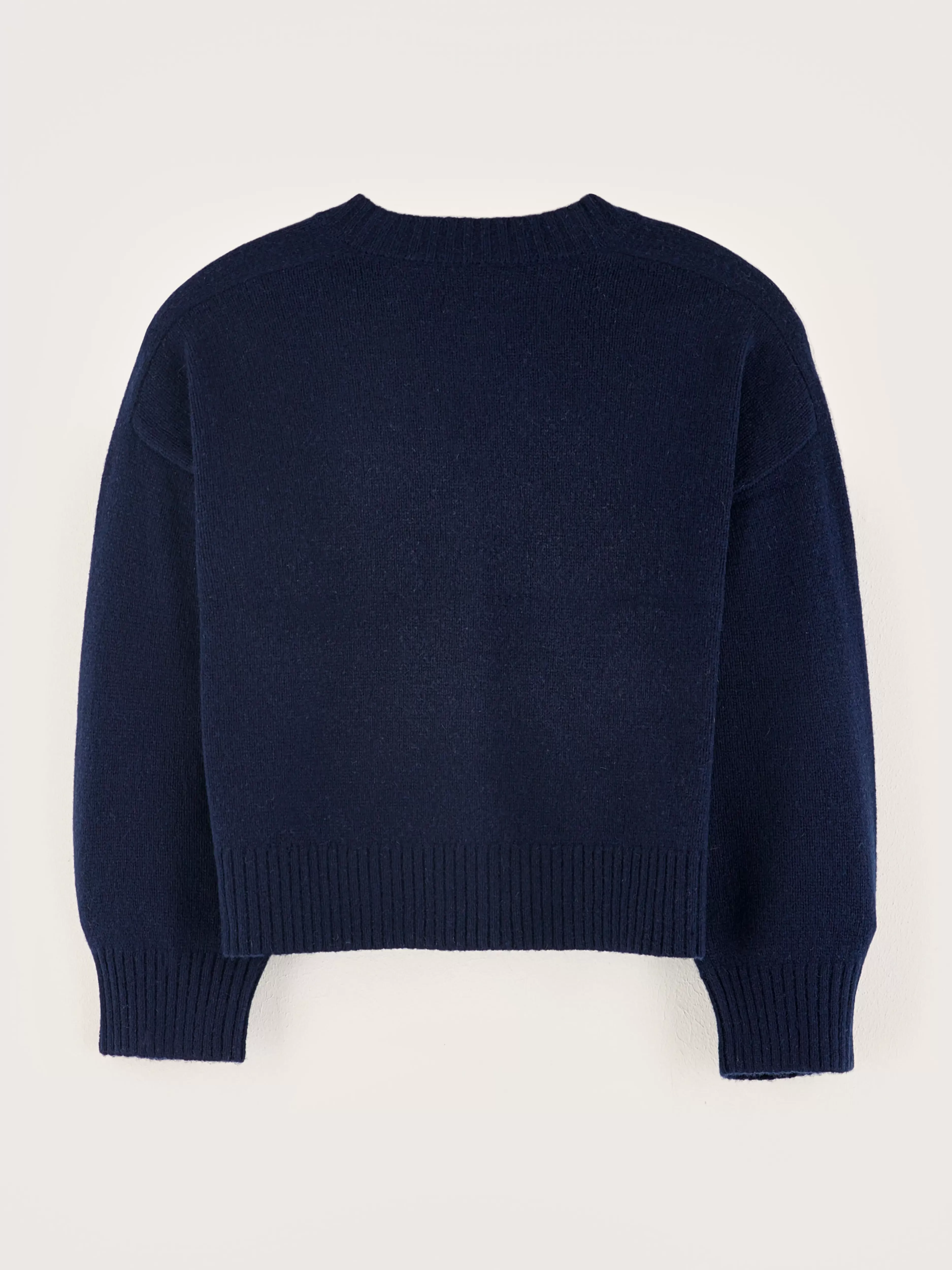 Cardigan col V texturé Bellerose - Pullover élégant à détails gaufrés