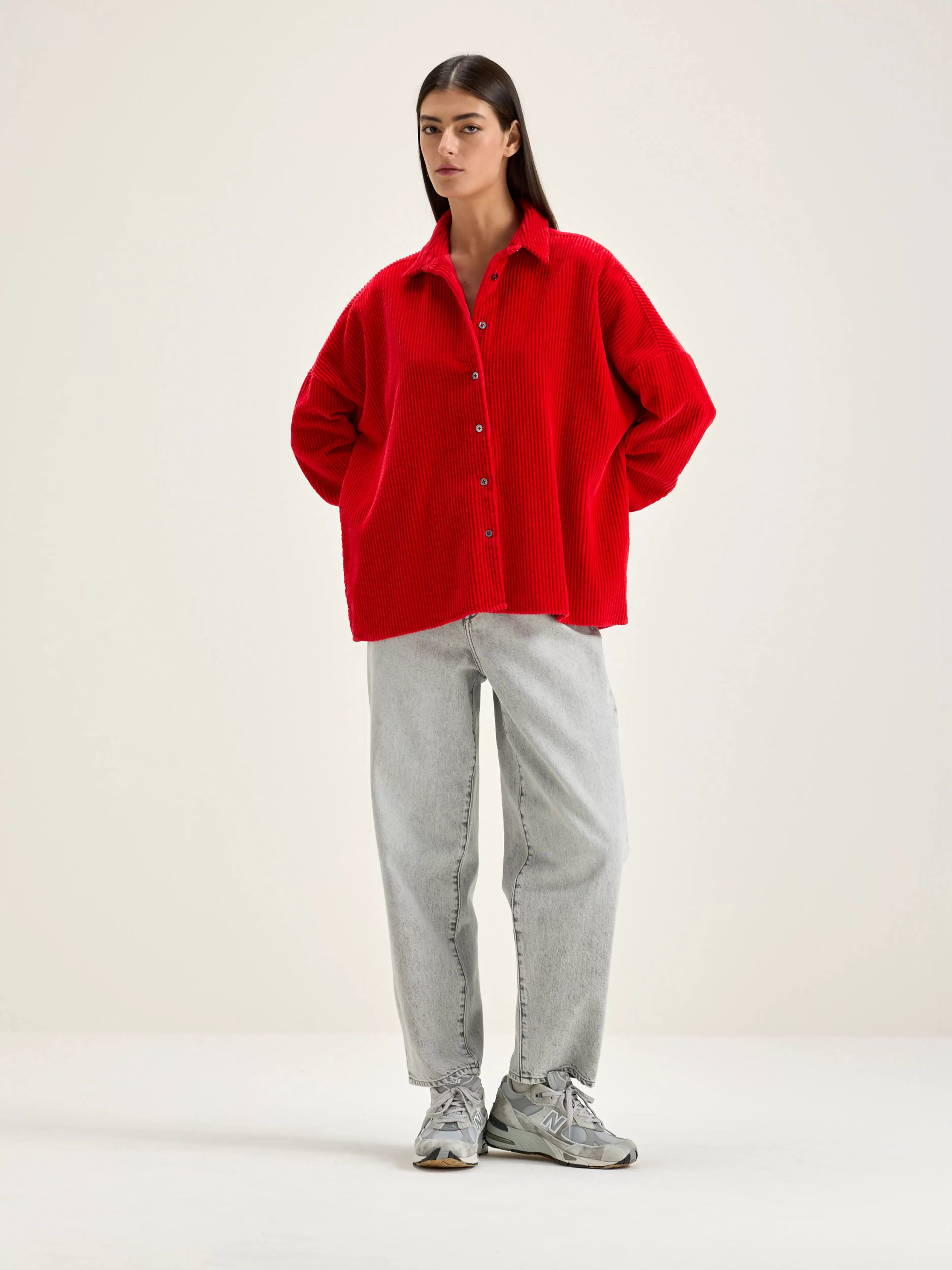 Découvrez la Chemise GINNA en Velours Côtelé - Style Bellerose | Promotion Automnale Exclusivement Conçue pour un Confort Urbain Intemporel