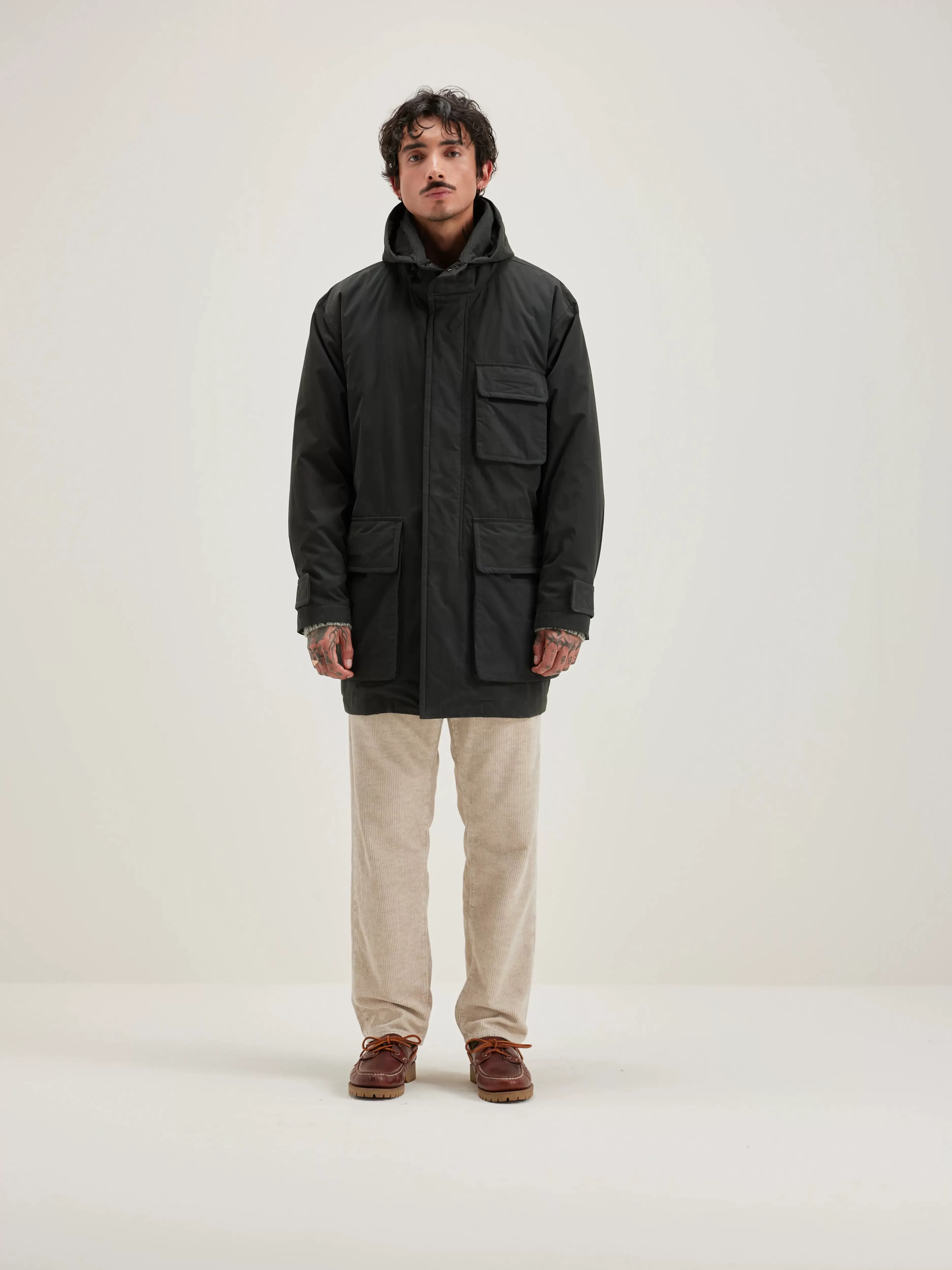 Parka Hanso Imperméable avec Capuche Amovible - Collection Bellerose en Promo Éclair
