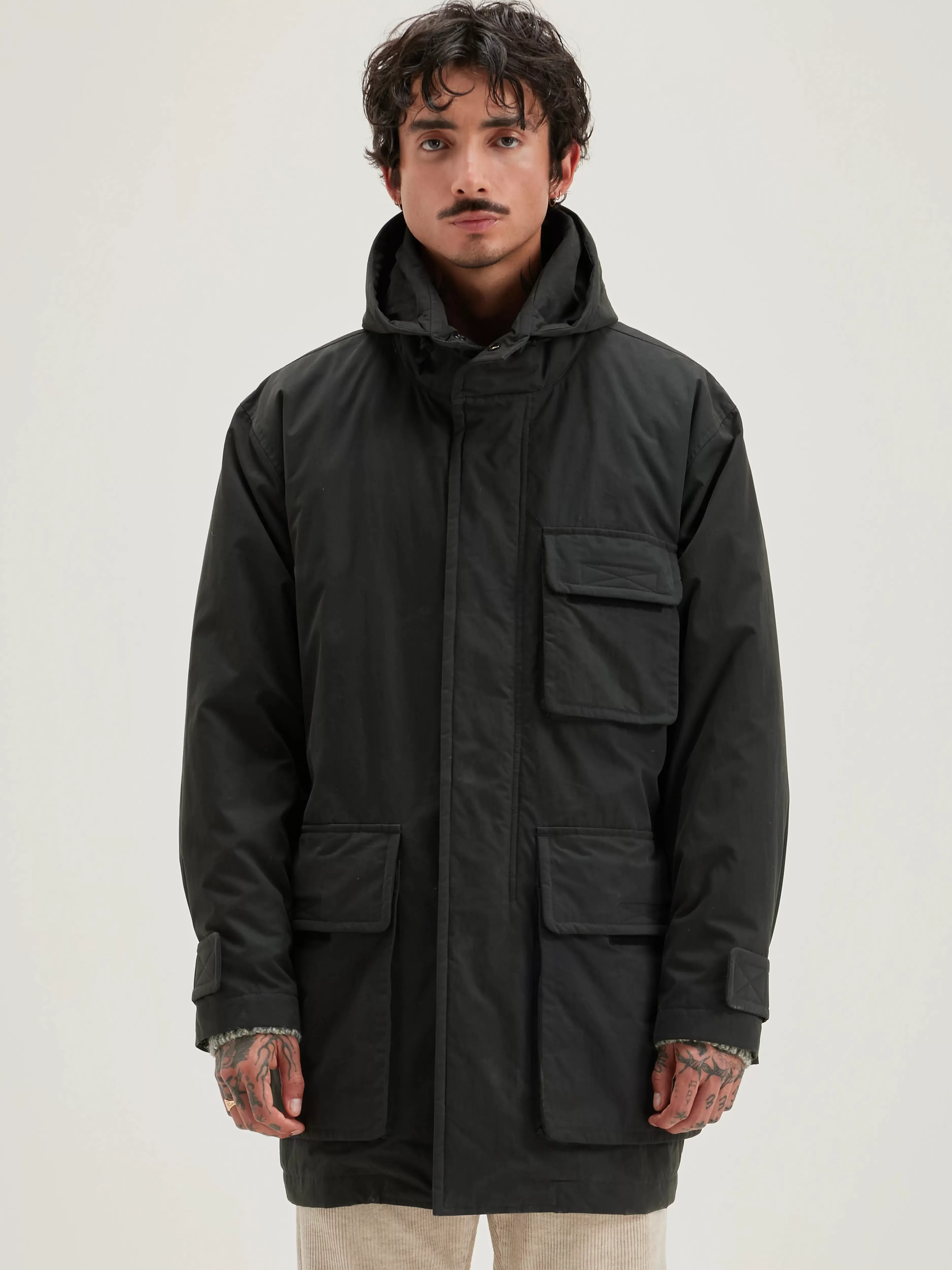 Parka Hanso Imperméable avec Capuche Amovible - Collection Bellerose en Promo Éclair