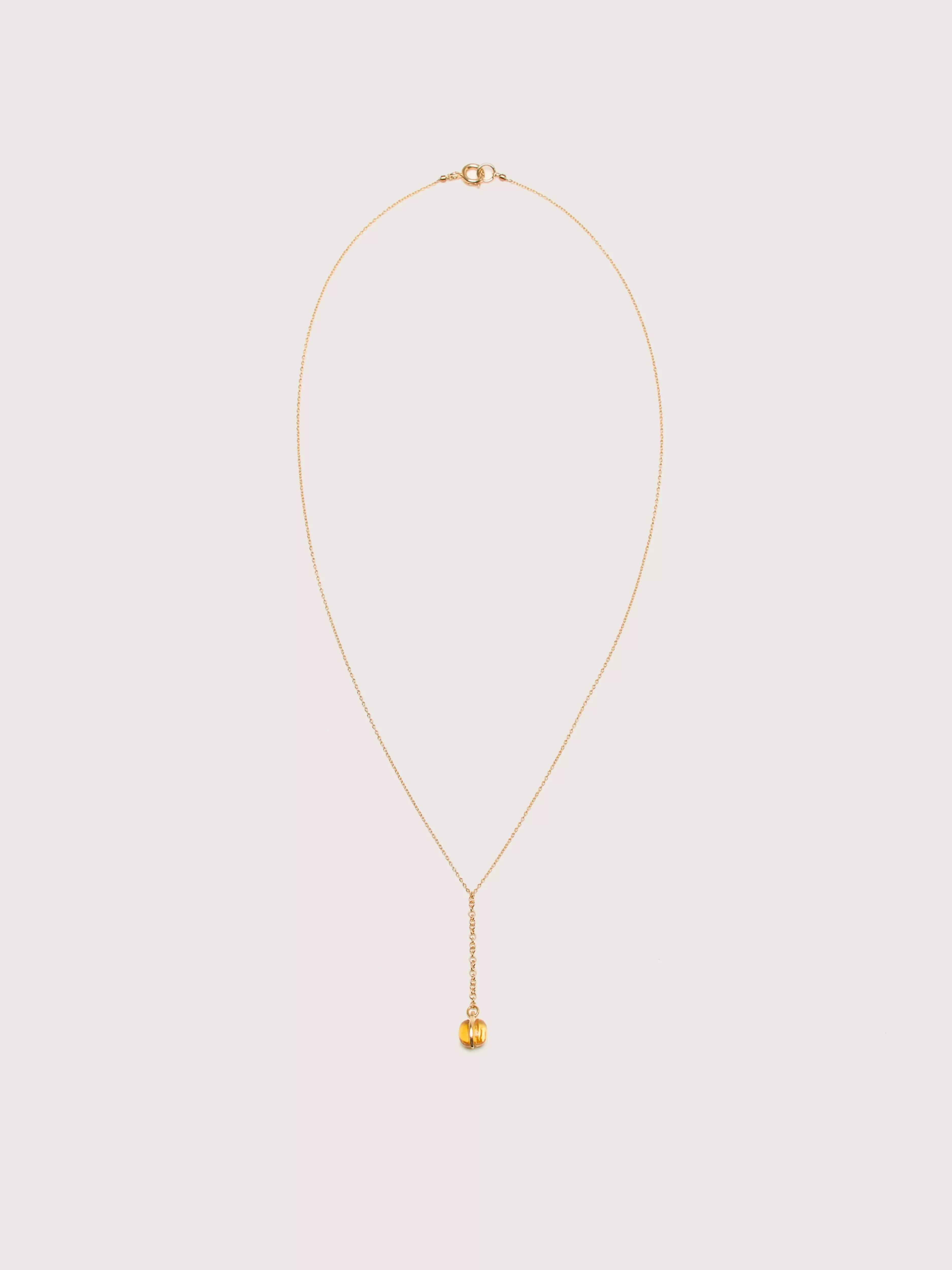 Collier Citrine Goutte Élégant - Promotion Éclair Helena Rohner | Pièce Unique en Quartz Naturel